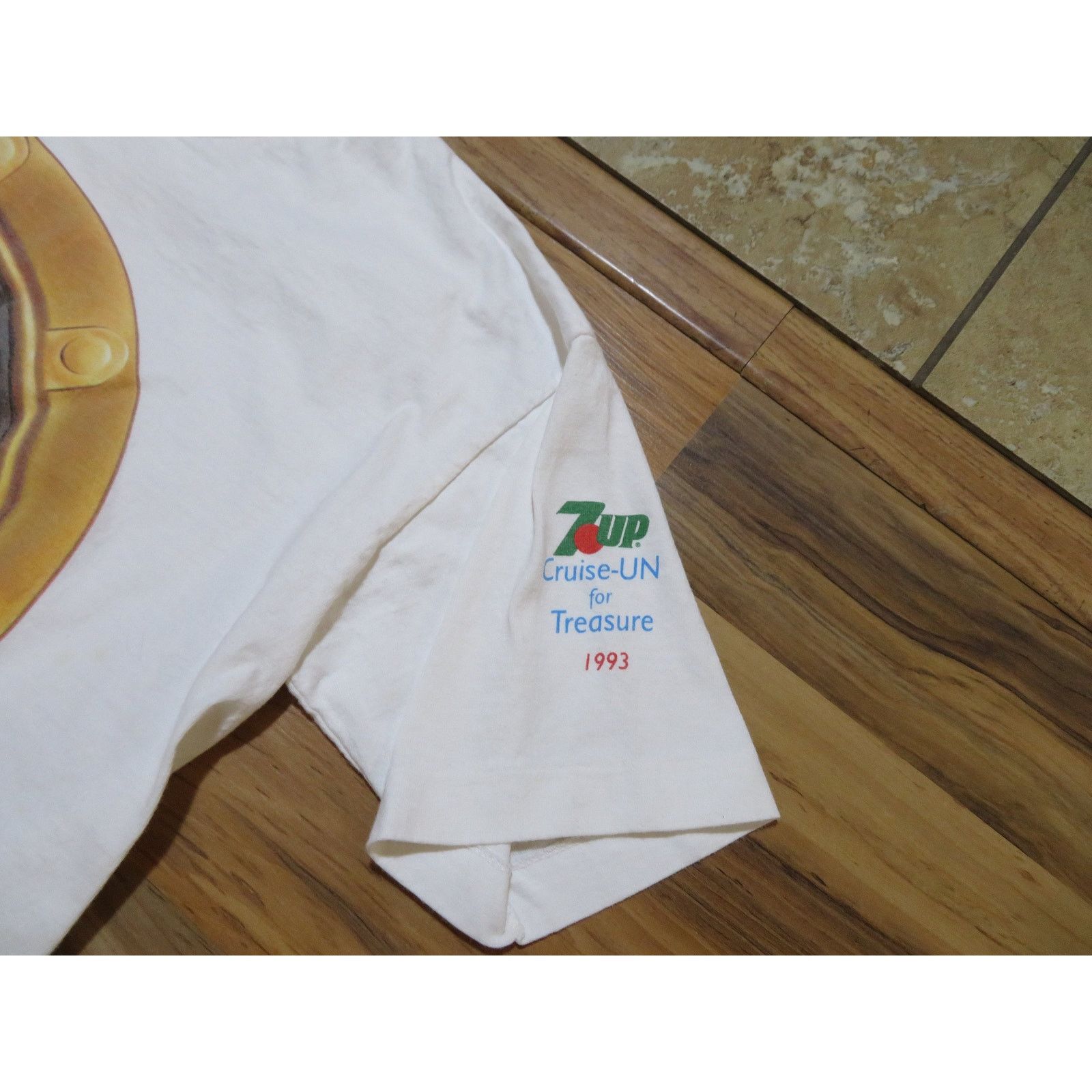 Other 7-up The Uncola T-shirt, White Blue, Double Sided, M 1990s Size US M / EU 48-50 / 2 - 3 Thumbnail