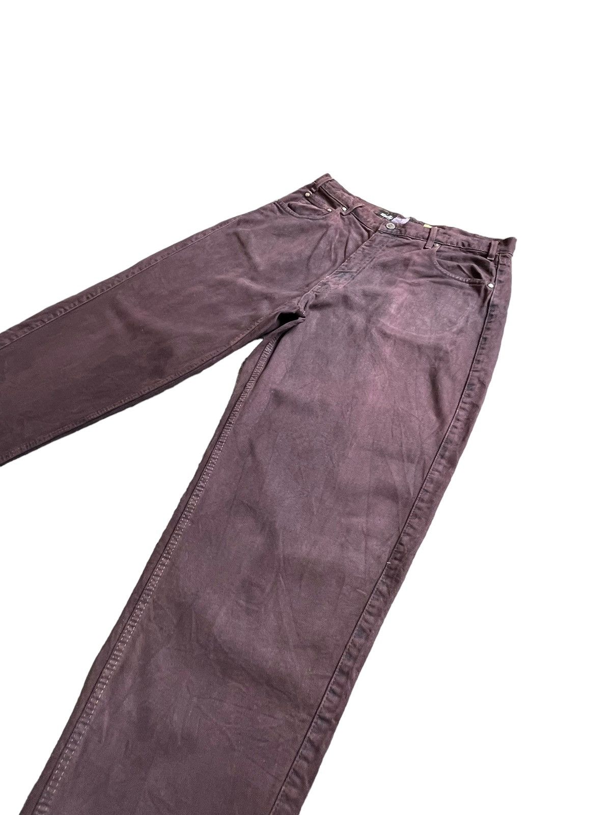 Levi's Vintage Rare 90’s Levis Silvertab Baggy Maroon Colour Size US 36 / EU 52 - 2 Thumbnail