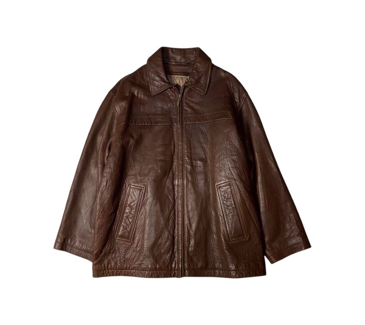 Luxury × Prada Vintage Prada Leather Archive Zip Jacket