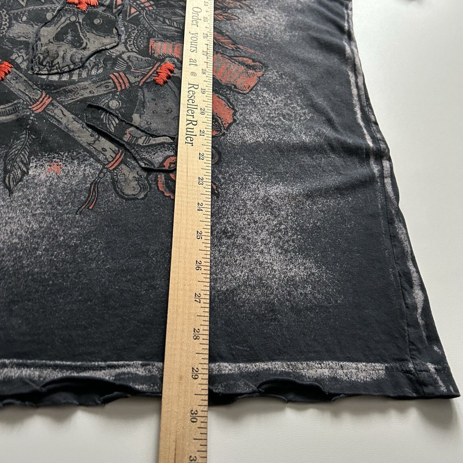 Affliction Vintage Affliction Native American Skull Y2K T Shirt XL Rare Size US XL / EU 56 / 4 - 6 Thumbnail