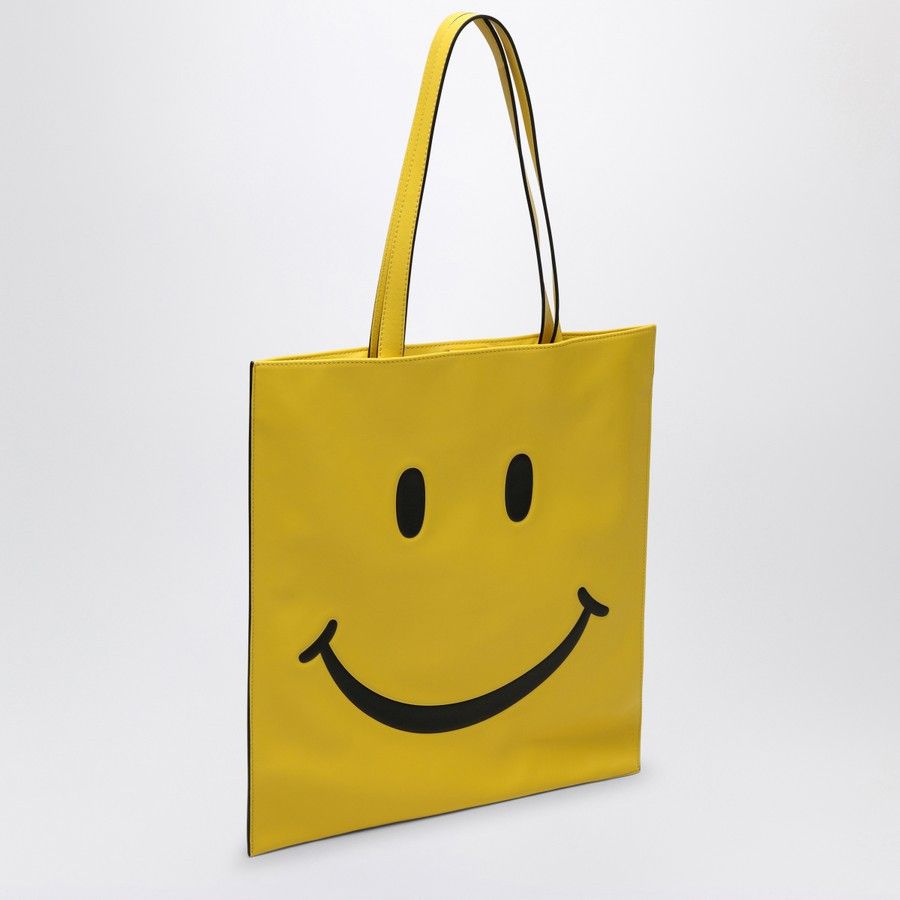 Moschino o1d2blof0924 Size: OS / Nappa Leather Smiley Bag in Yellow Size ONE SIZE - 2 Thumbnail