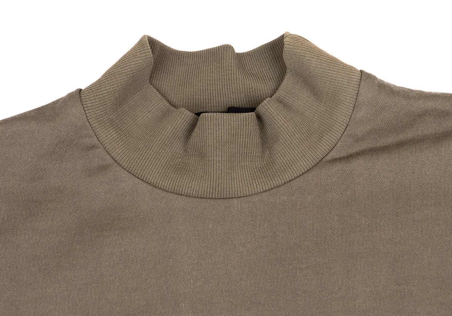 Kolor Mesh Layered Mock Neck T-Shirt in Khaki Blue Grey Size US M / EU 48-50 / 2 - 3 Thumbnail