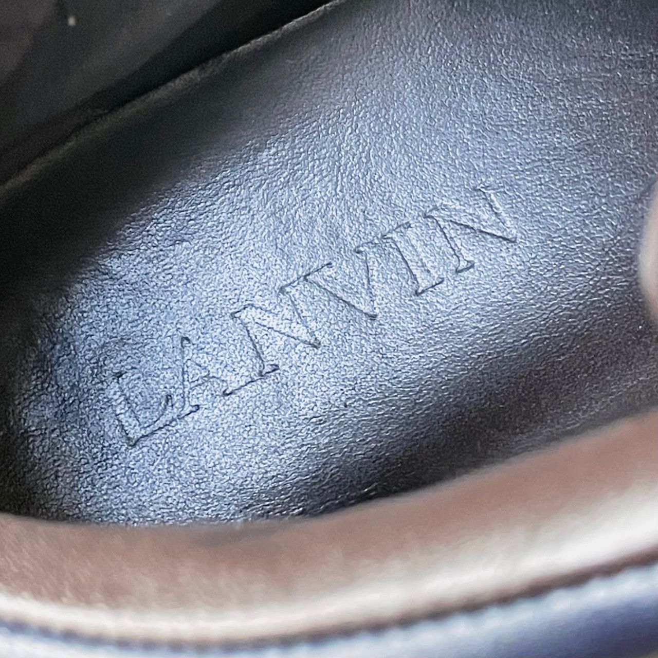 Lanvin Lanvin Navy Leather High Top Sneakers Size US 8 / EU 41 - 10 Thumbnail