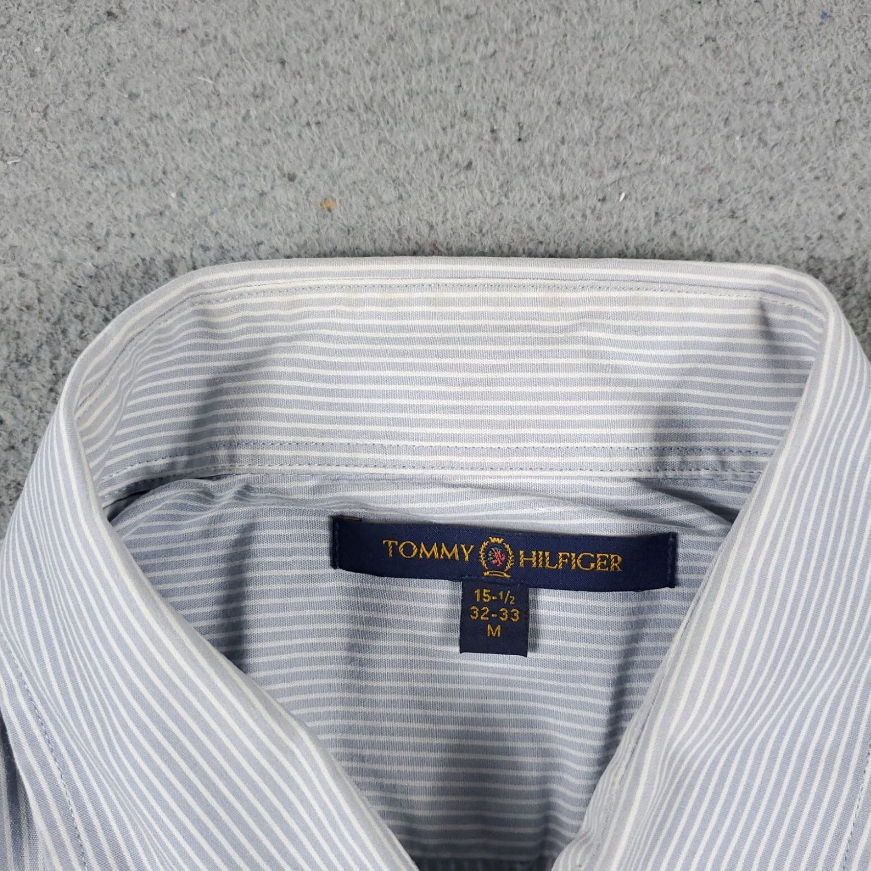 Tommy Hilfiger VINTAGE Tommy Hilfiger Shirt Mens M Blue Striped Button-Up Long Sleeve Collared Size US M / EU 48-50 / 2 - 5 Thumbnail