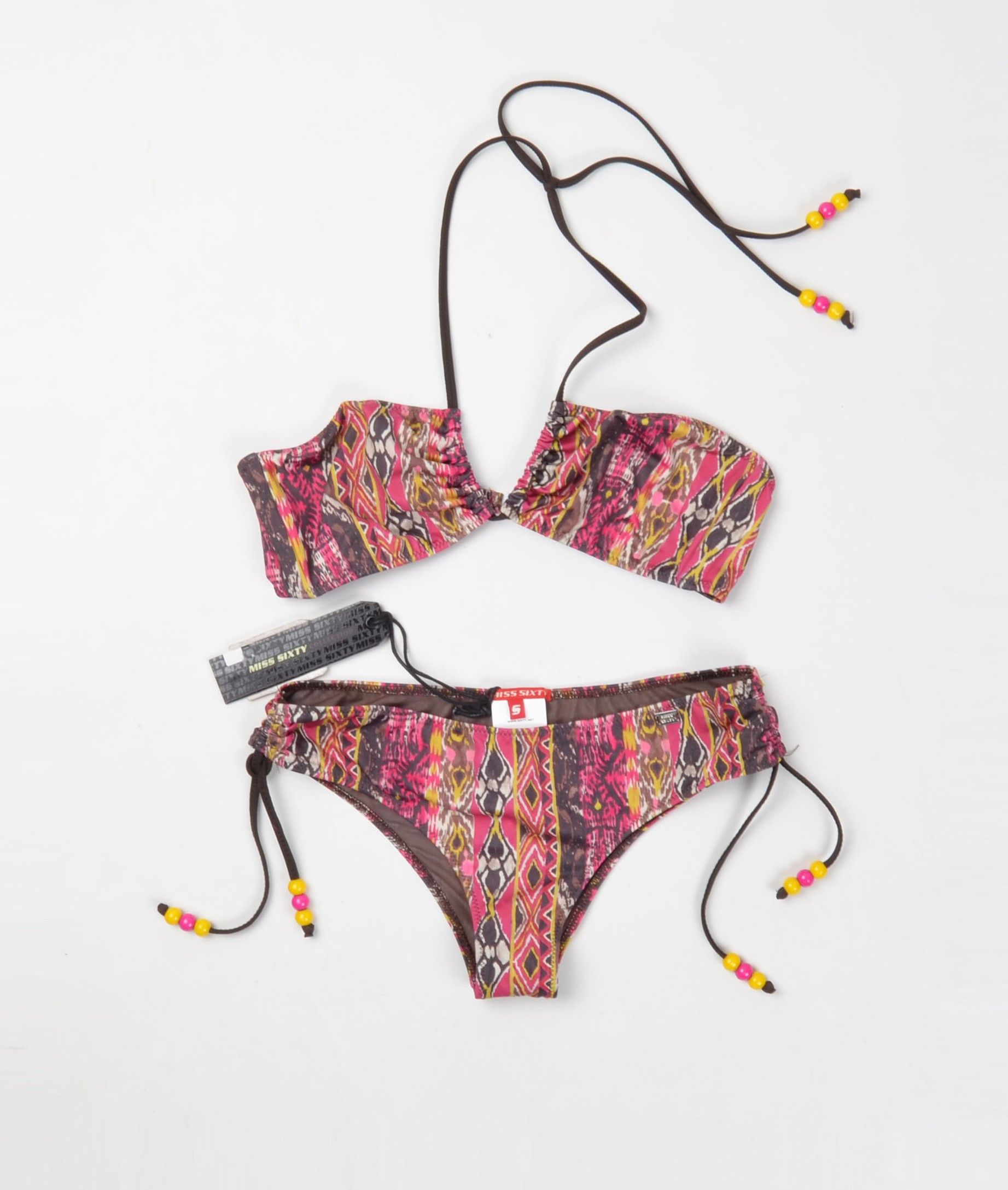 Miss Sixty Vintage Miss Sixty Y2K Boho Bikini Set Swimsuit Size ONE SIZE - 4 Thumbnail