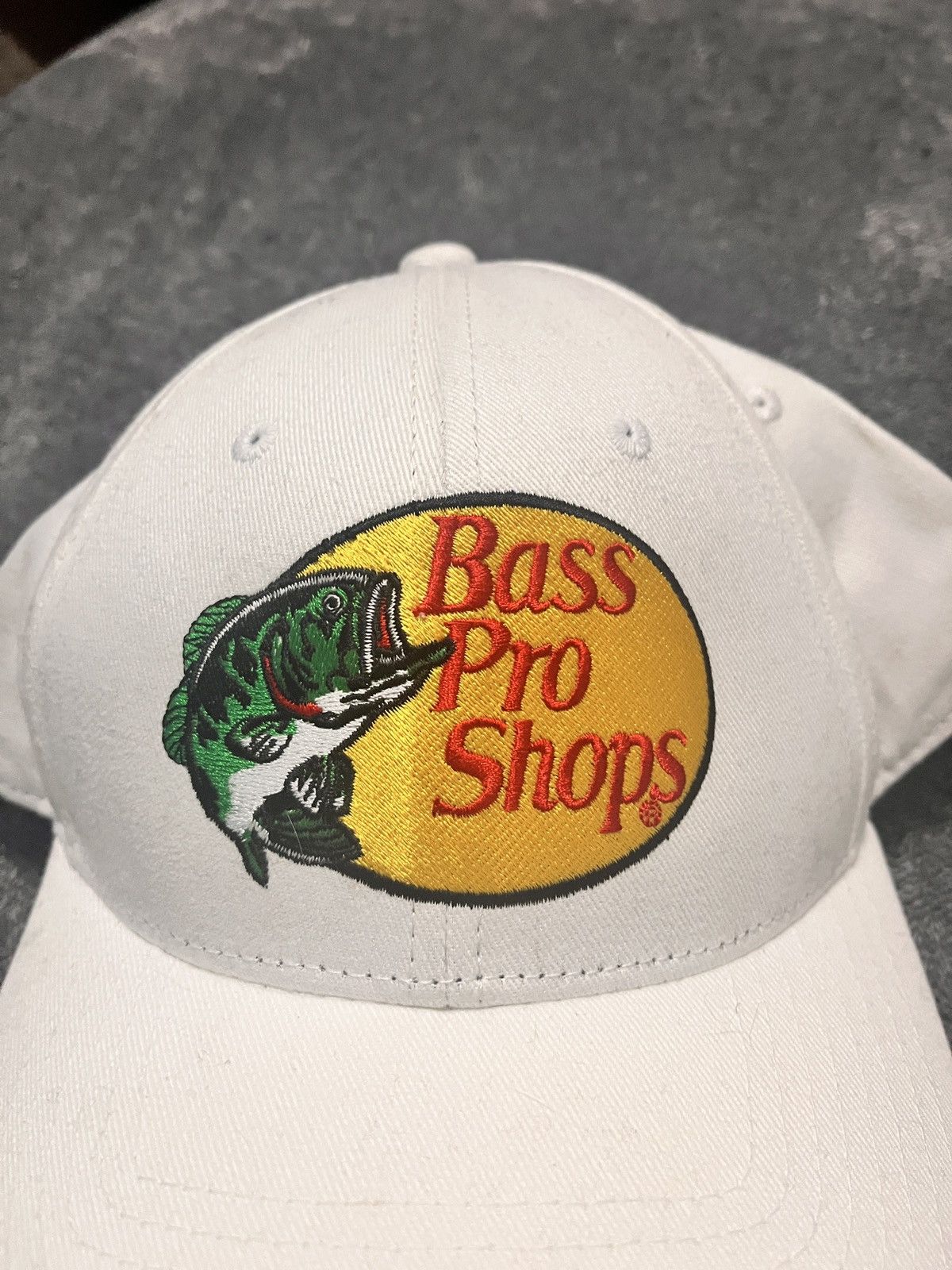 Bass Pro Shops White Bass Pro Shops Hat Size ONE SIZE - 2 Thumbnail