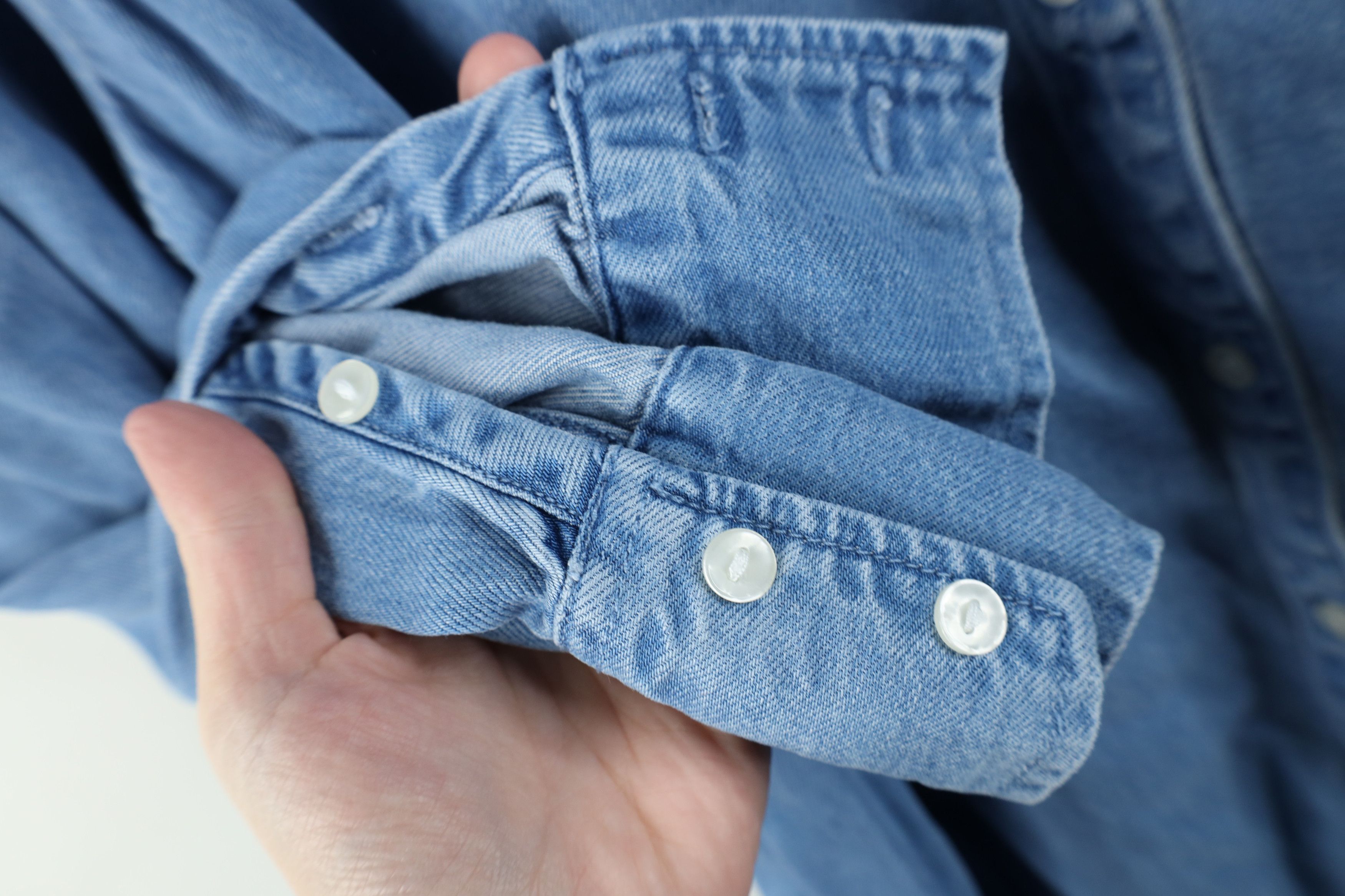 Abercrombie & Fitch Vintage Y2K Abercrombie & Fitch Oversized Denim Button Shirt Size XL / US 12-14 / IT 48-50 - 9 Thumbnail