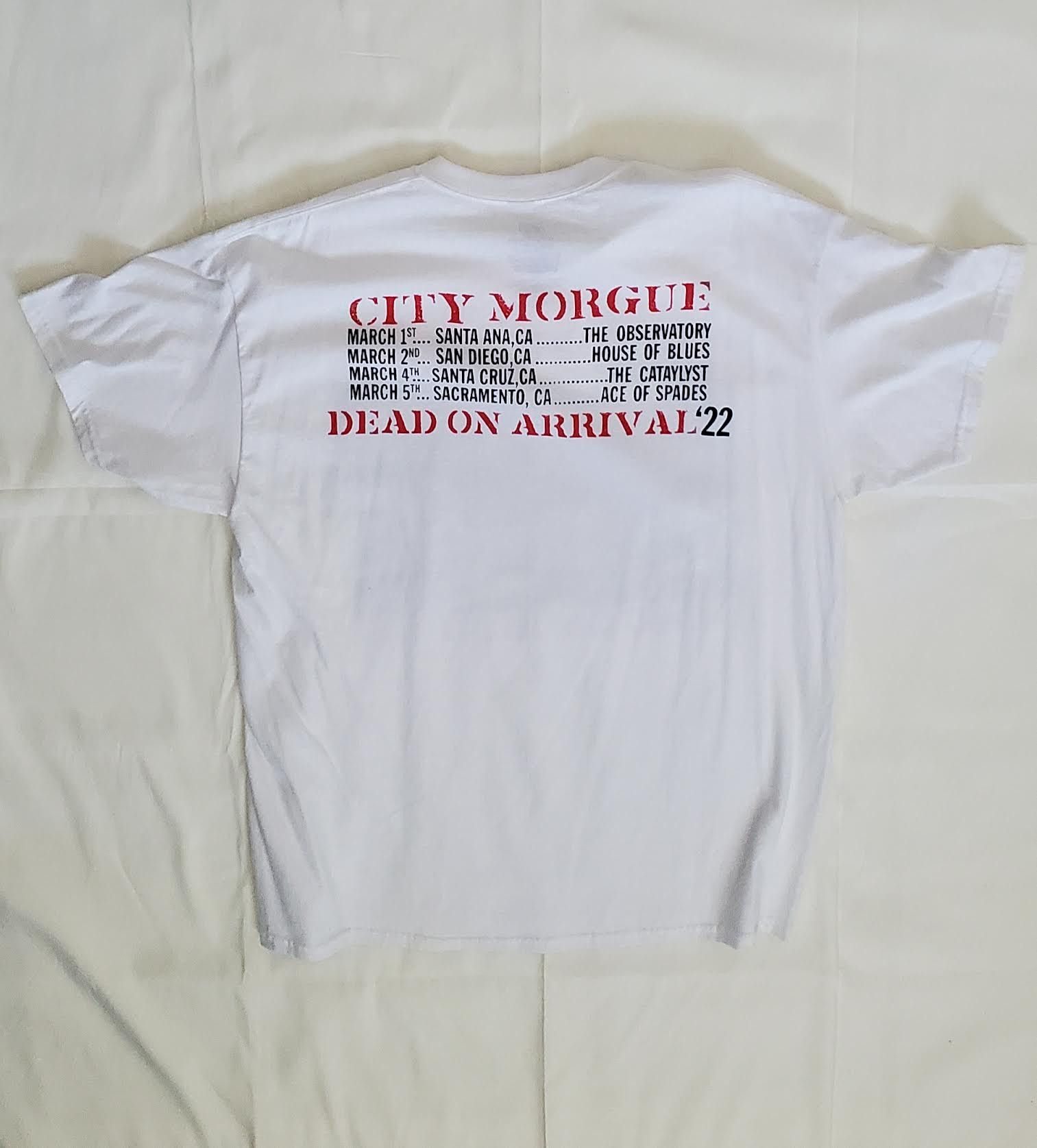 City Morgue City Morgue Dead on Arrival Tour Shirt Size US XL / EU 56 / 4 - 4 Thumbnail