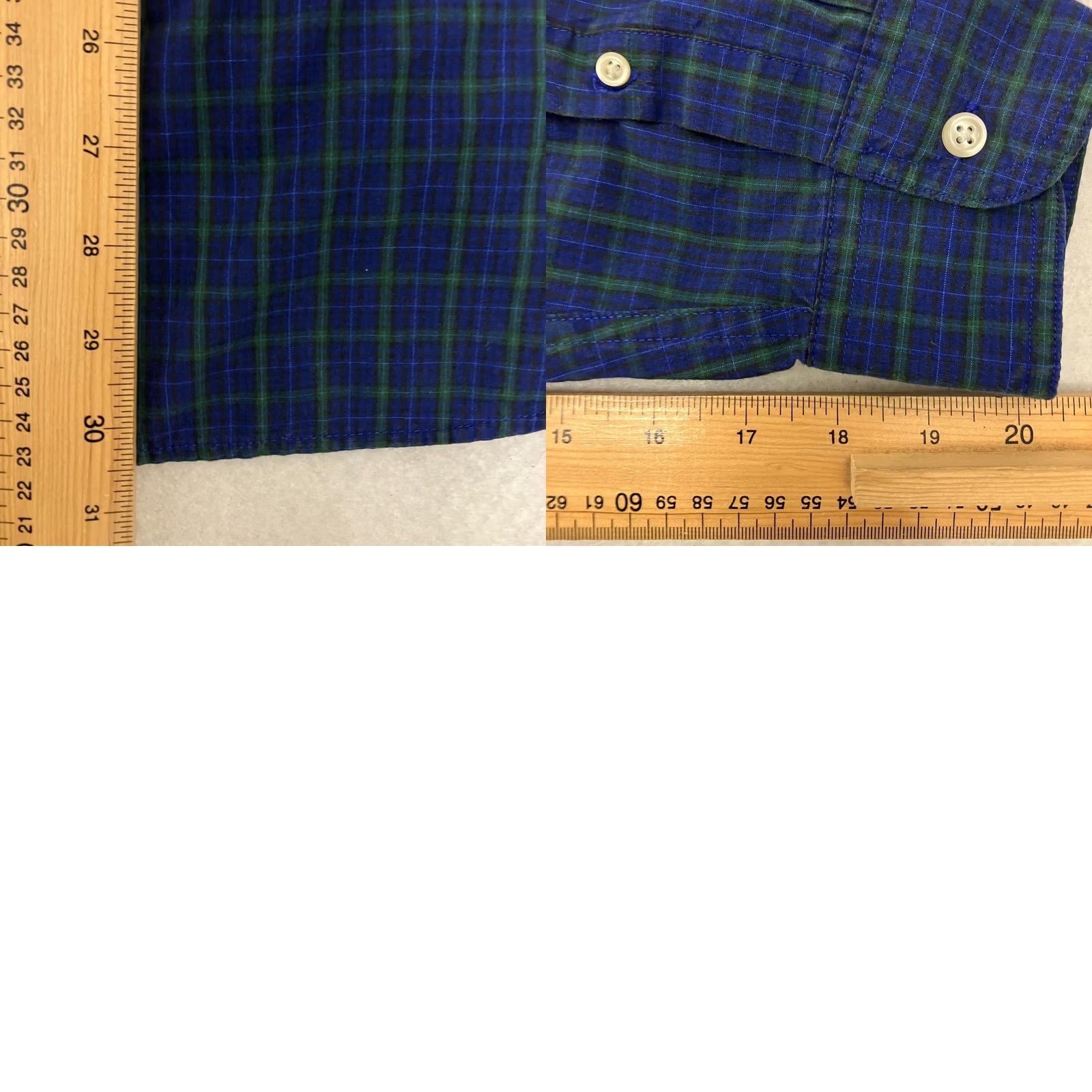 Chaps Chaps Check Shirt Mens XL Blue Green Tartan Button Down Long Sleeve Size US XL / EU 56 / 4 - 8 Thumbnail