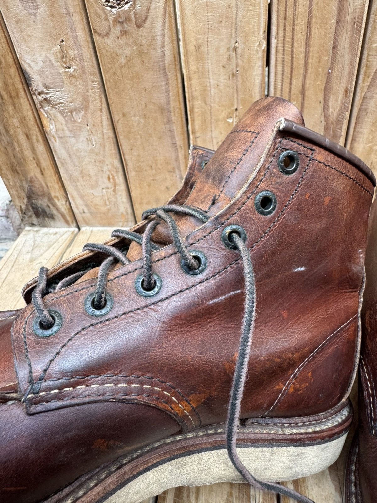 Red Wing Red Wing 1907 Copper Rough Brown Boots UK 7.5 D | EUR 41.5 Size US 8.5 / EU 41-42 - 24 Thumbnail