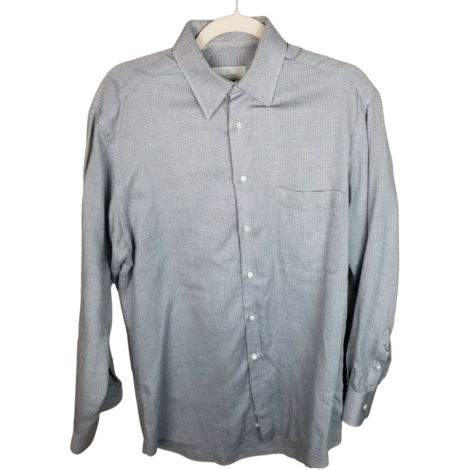 Ermenegildo Zegna Ermenegildo Zegna Dress Shirt Mens 38S Boardroom Career Work Size US S / EU 44-46 / 1 - 1 Thumbnail