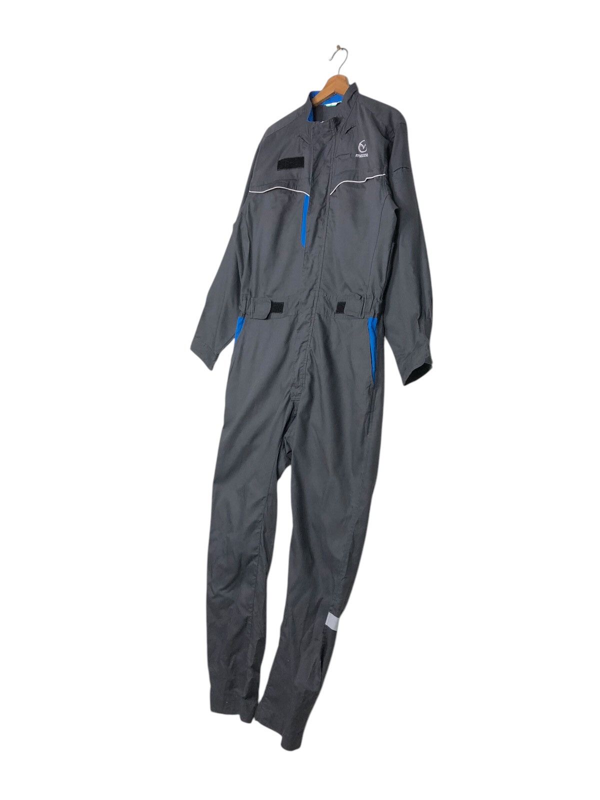 Japanese Brand Vintage Coverall Chore Worker Racing Mazda Big Logo Backhit Size US 36 / EU 52 - 3 Thumbnail