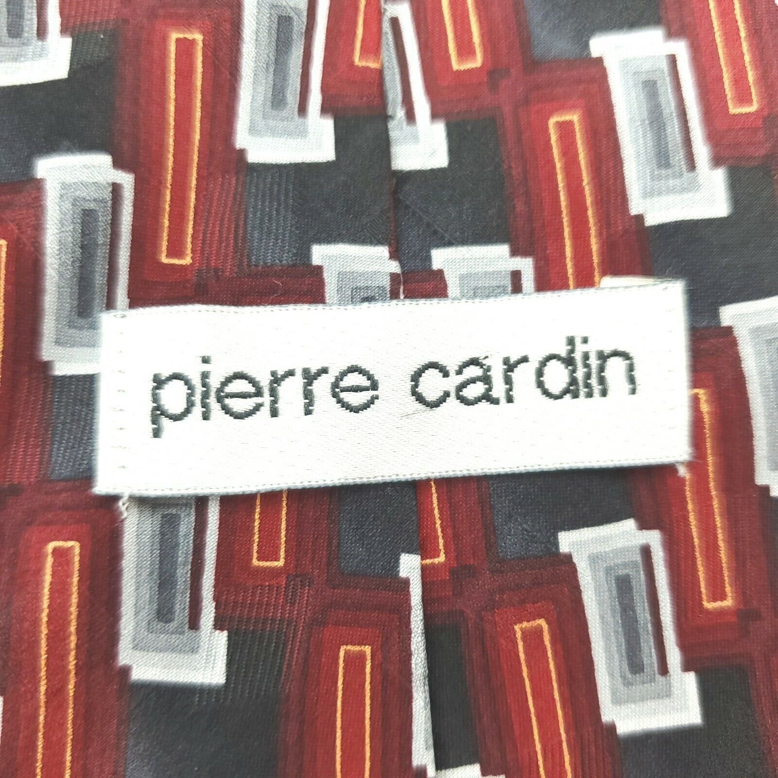 Pierre Cardin Pierre Cardin Red Silk Tie Wide Size ONE SIZE - 3 Thumbnail