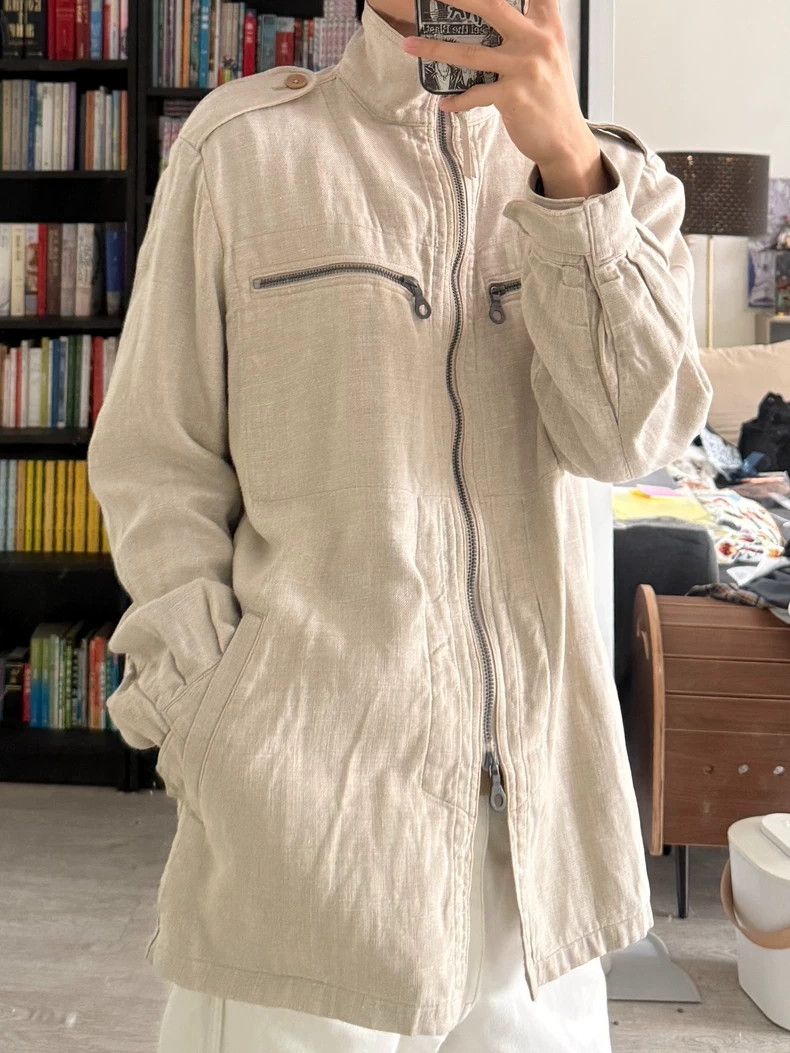 Yohji Yamamoto yohji yamamoto 03 SS Mainline Show Linen Jacket 2505-Nextar Size US L / EU 52-54 / 3 - 9 Thumbnail