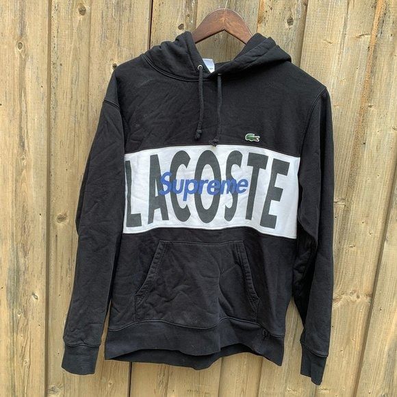 Lacoste x hotsell supreme hoodie