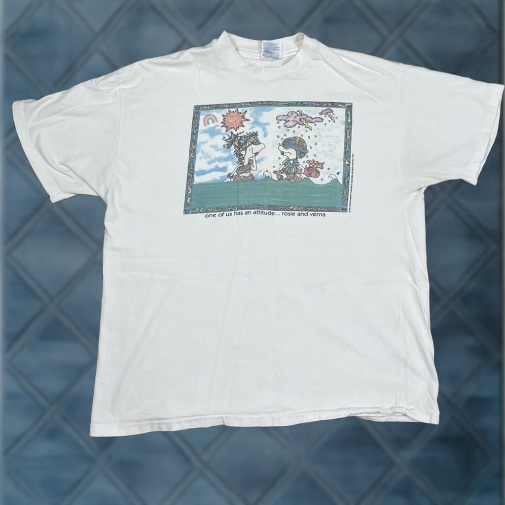 Hanes Vintage Hanes T Shirt XL Mens White Graphic USA Made 90s Children's? Team not applicable Size US XL / EU 56 / 4 - 1 Thumbnail
