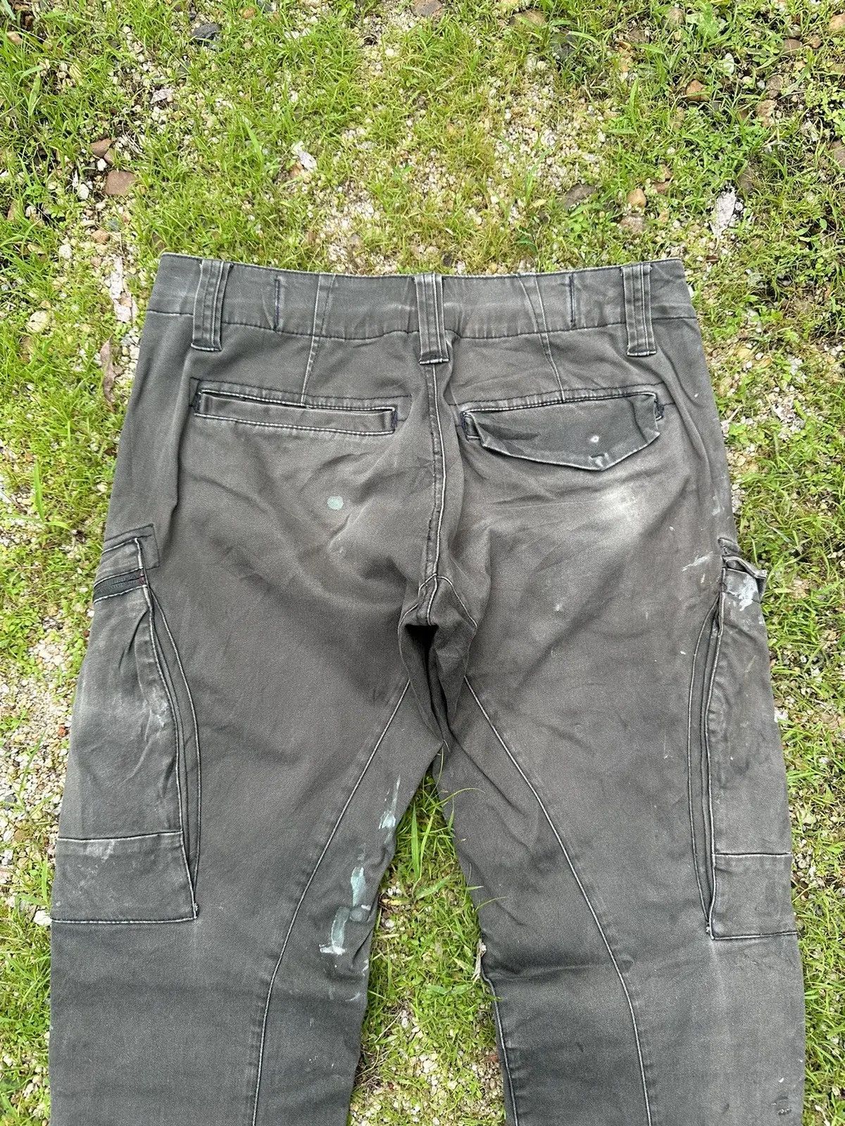 20471120 DISTRESSED RUSTY DIRTY XEBEC VINTAGE WORK WEAR FADED PANTS Size US 31 - 11 Thumbnail
