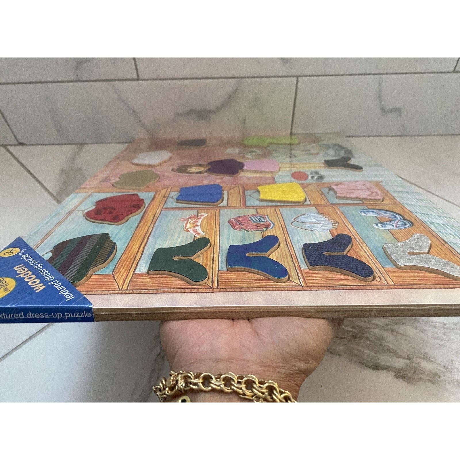 & Other Stories Wooden Textured dress up Puzzle Ages 3+ up New Size ONE SIZE - 3 Thumbnail