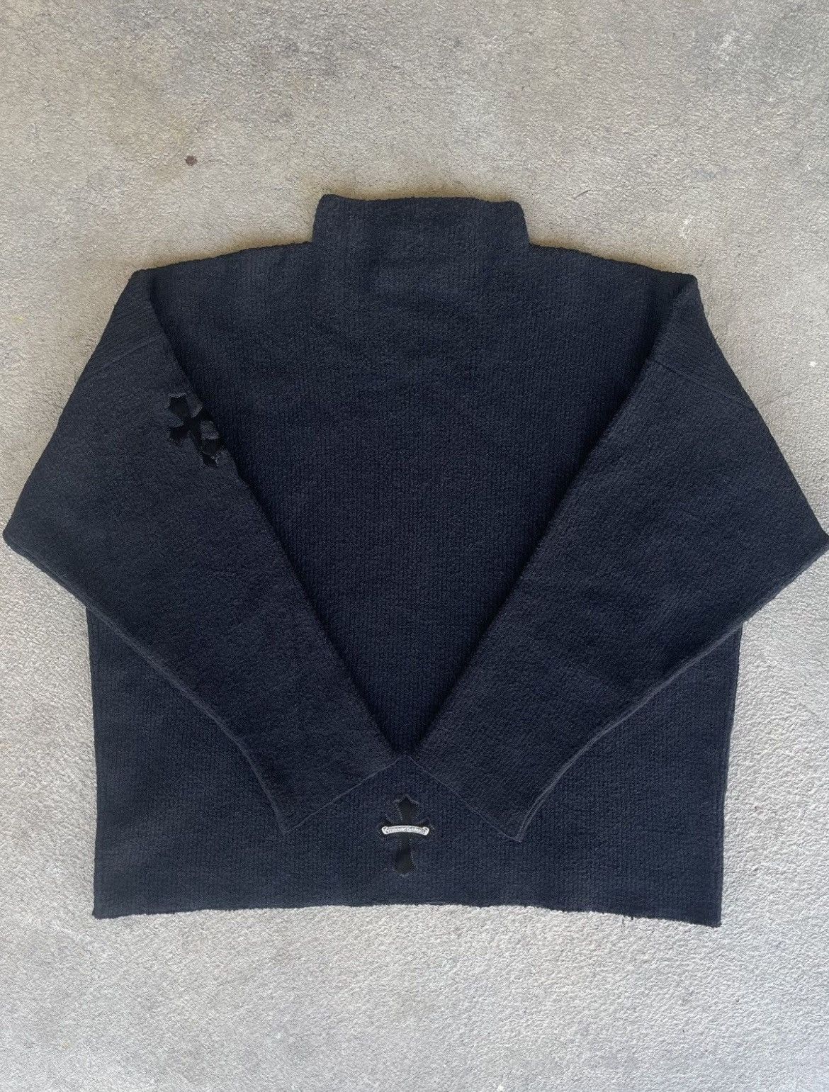 Chrome Hearts Chrome Hearts Hair Patched Knitted Sweater Size US L / EU 52-54 / 3 - 2 Thumbnail