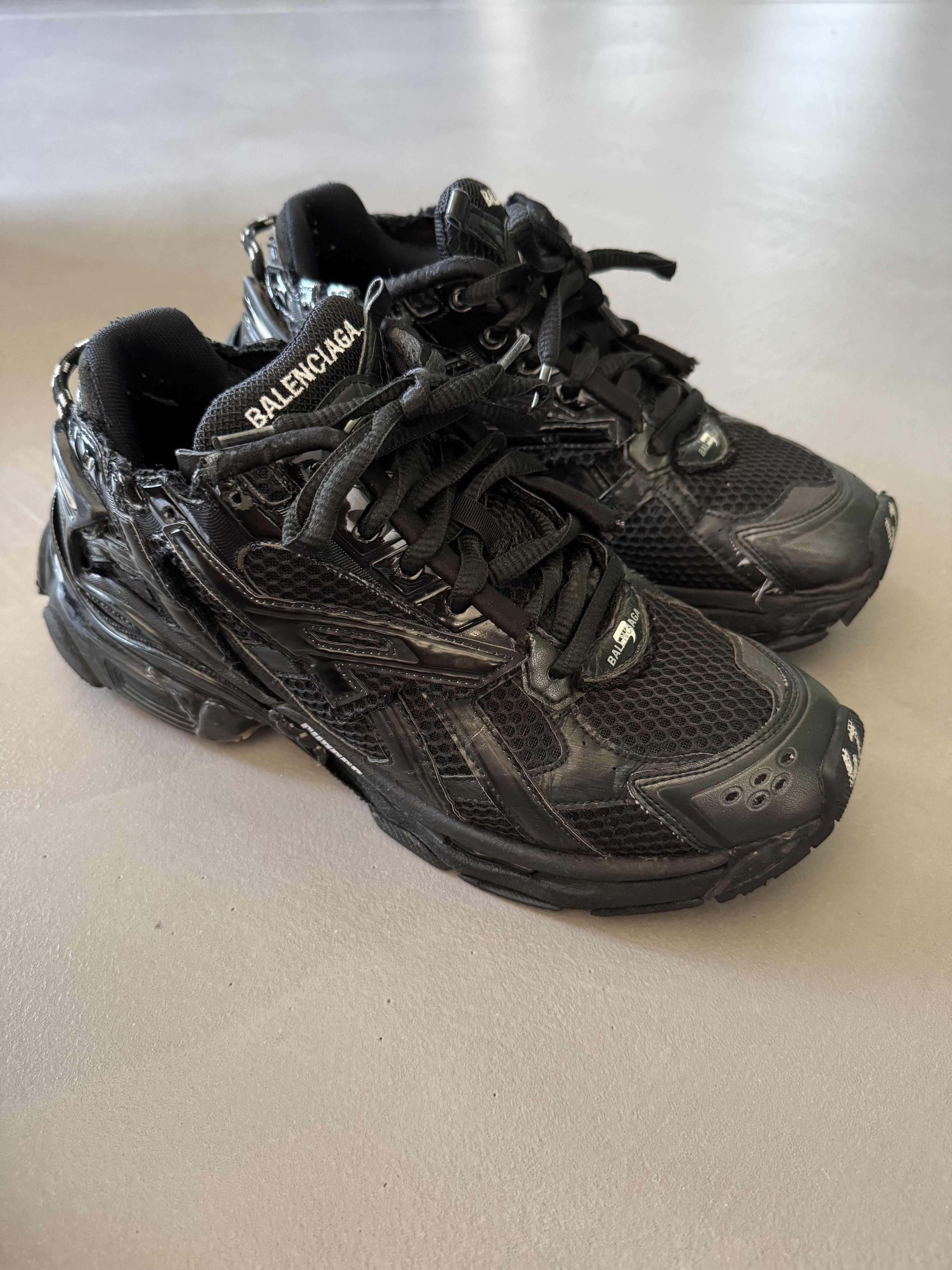 Balenciaga Balenciaga Runner Black, Mesh / Nylon Sneakers - Italy Size US 9 / EU 42 - 1 Thumbnail
