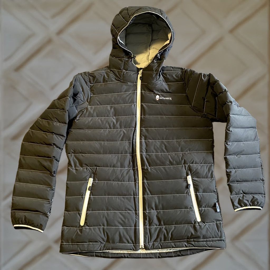 Vintage VINTAGE Anti-Freeze Puffer Jacket Women XL Hooded Black Down MSRP 280 NWT Never Worn Womens Jacket XL Black Puffer Hooded Down Jacket Size XL / US 12-14 / IT 48-50 - 1 Thumbnail