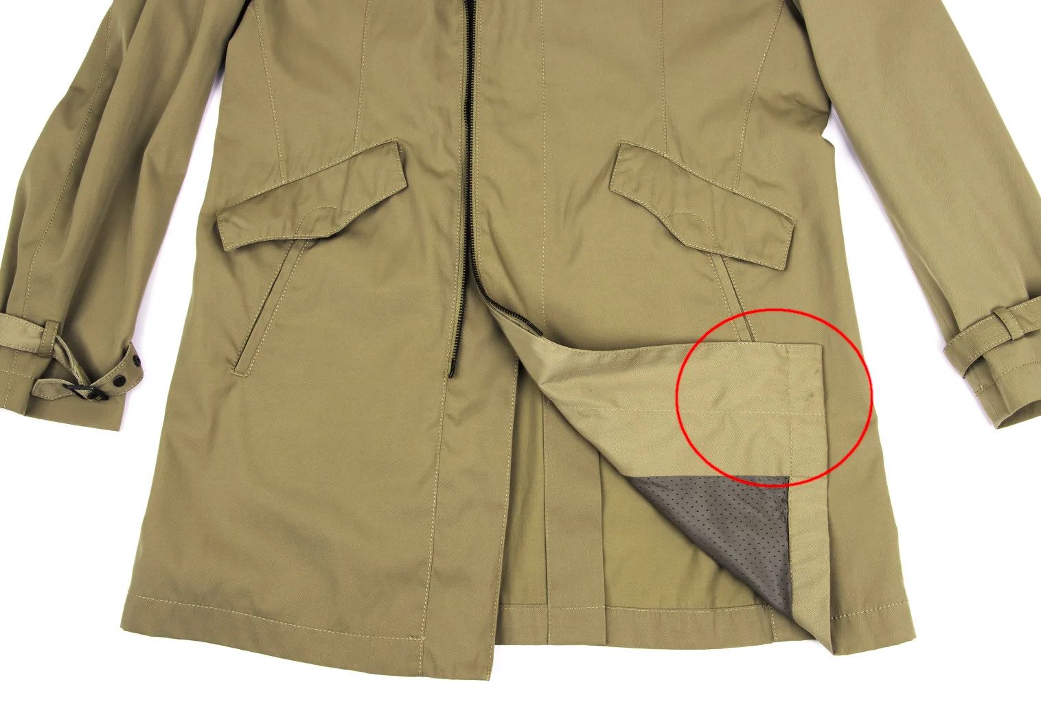 Armani Collezioni Zip Coat in Beige Size 50 Size US XXS / EU 40 - 8 Thumbnail