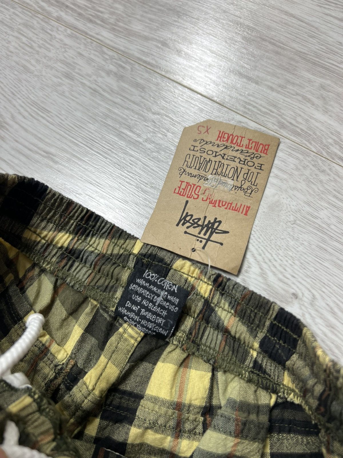 Stussy Rare 90s Vintage Stussy ELASTIC STUFF Men’s Checked Shorts Size US 30 / EU 46 - 12 Thumbnail