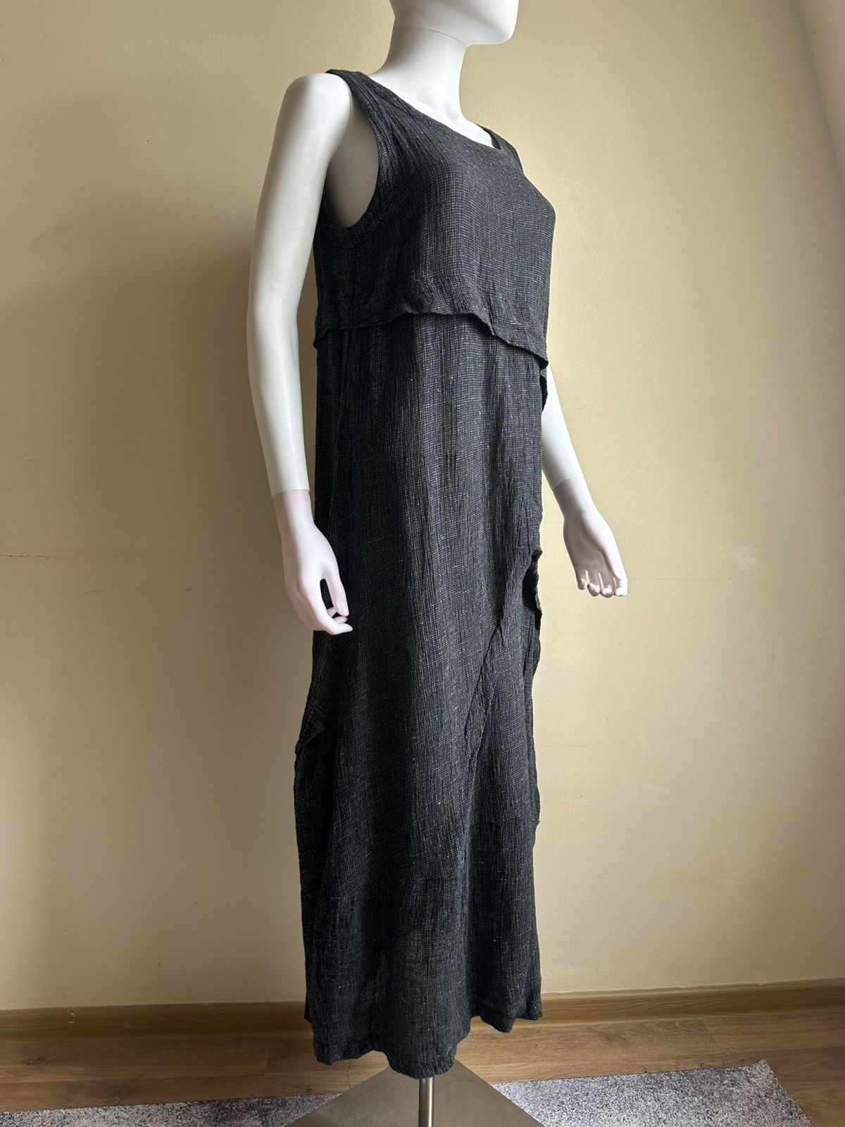 OSKA dresses for women ISCHIKO by OSKA avantgarde grey US10 Linen Size L / US 10 / IT 46 - 2 Thumbnail