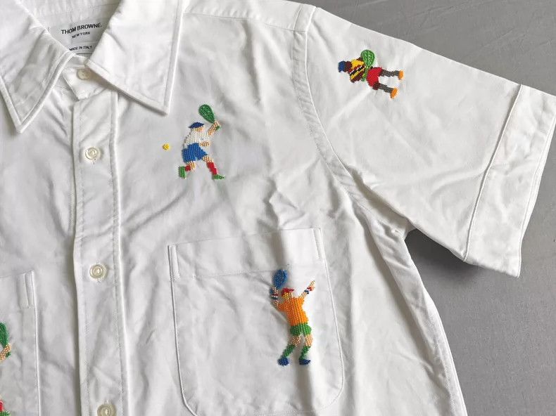 Thom Browne Thom Browne size0 Men's tennis short-sleeved shirt Size US XS / EU 42 / 0 - 6 Thumbnail