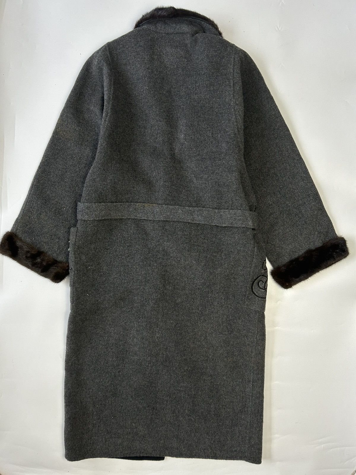 Japanese Brand LA MODA YOJU FAUX FUR LONG COAT Size ONE SIZE - 3 Thumbnail