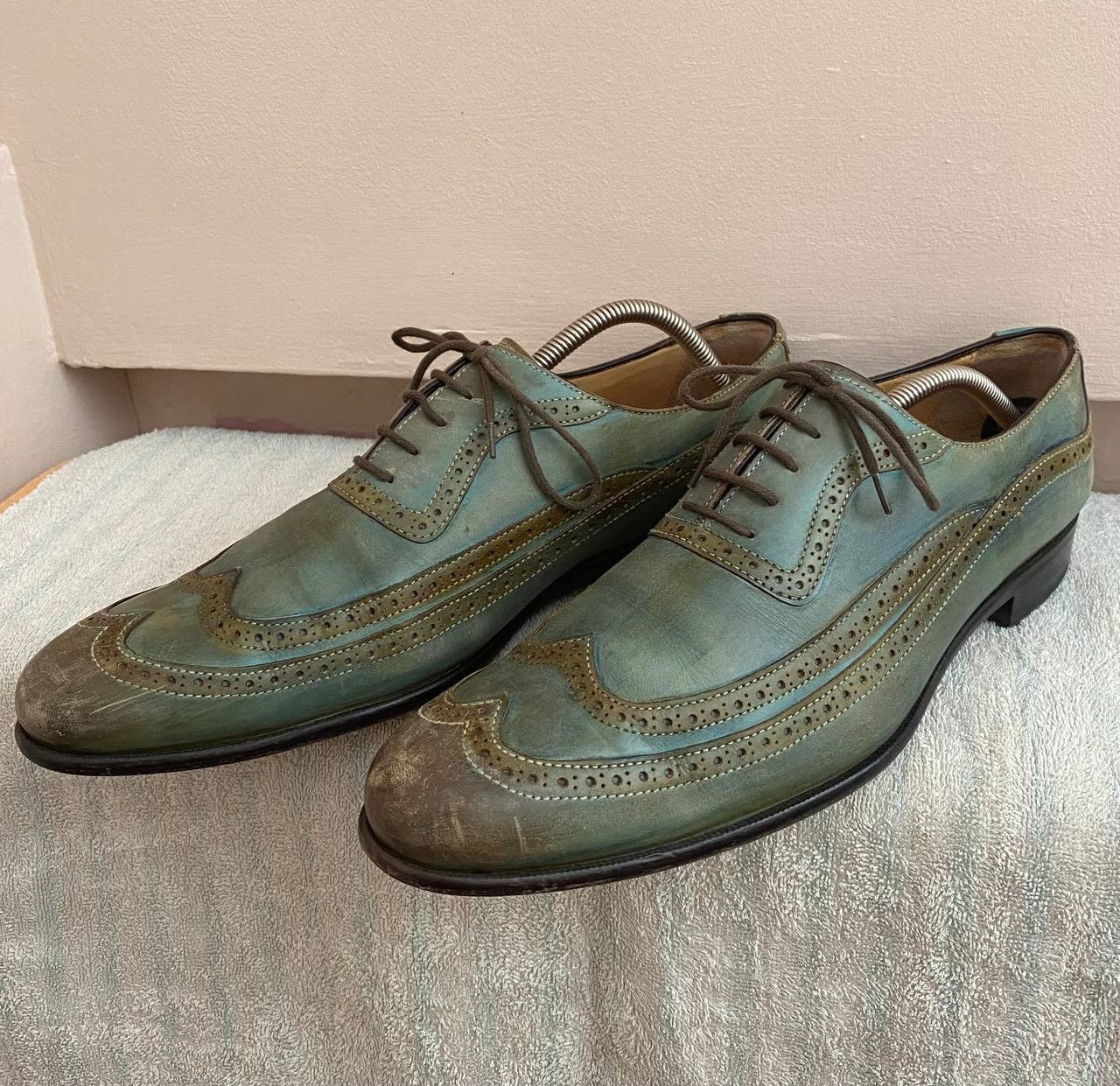 Francesco Smalto 🔥 Francesco Benigno Leather Shoes Size US 9 / EU 42 - 4 Thumbnail