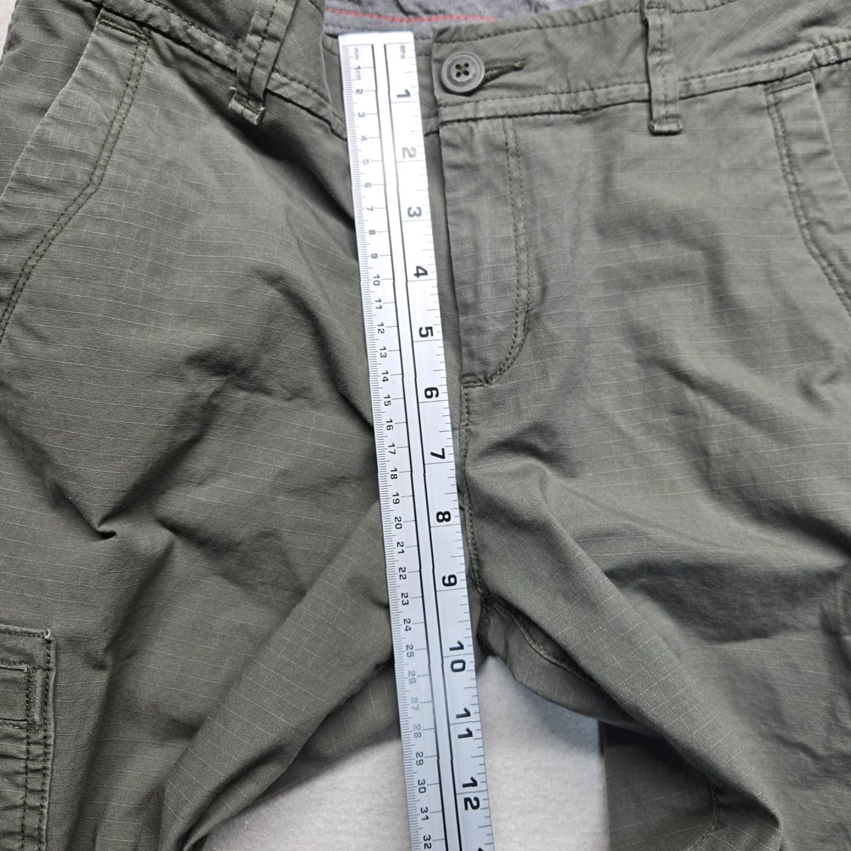Vintage Vintage Unbranded Green High Rise Stretch Cargo Pants Ladies 4XL Plus Size Knitted Ankle Trousers Size 40" / US 18 - 5 Thumbnail