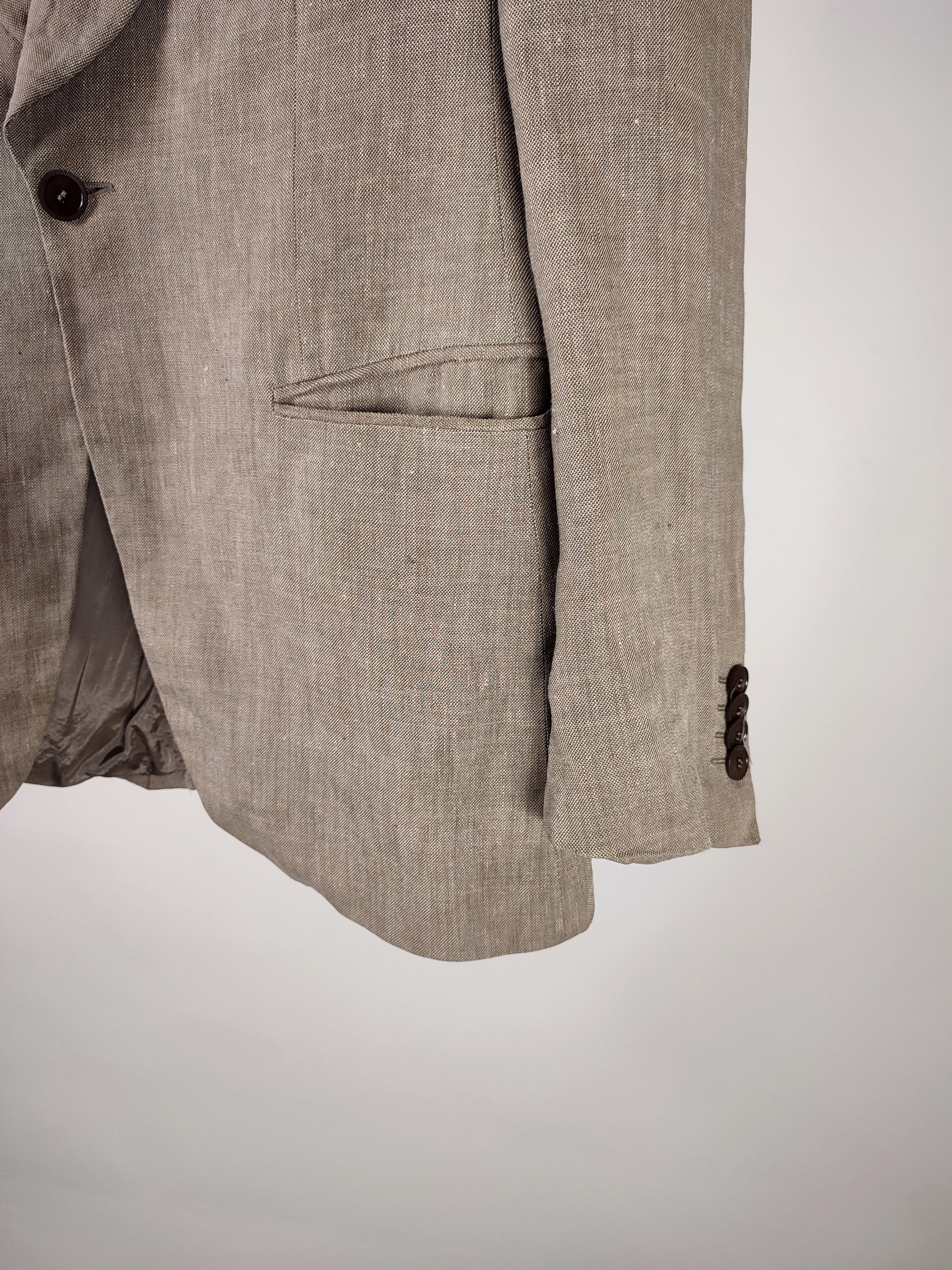 Emporio Armani Emporio Armani 2005 Oldschool Linen Blazer Size 50R - 9 Thumbnail