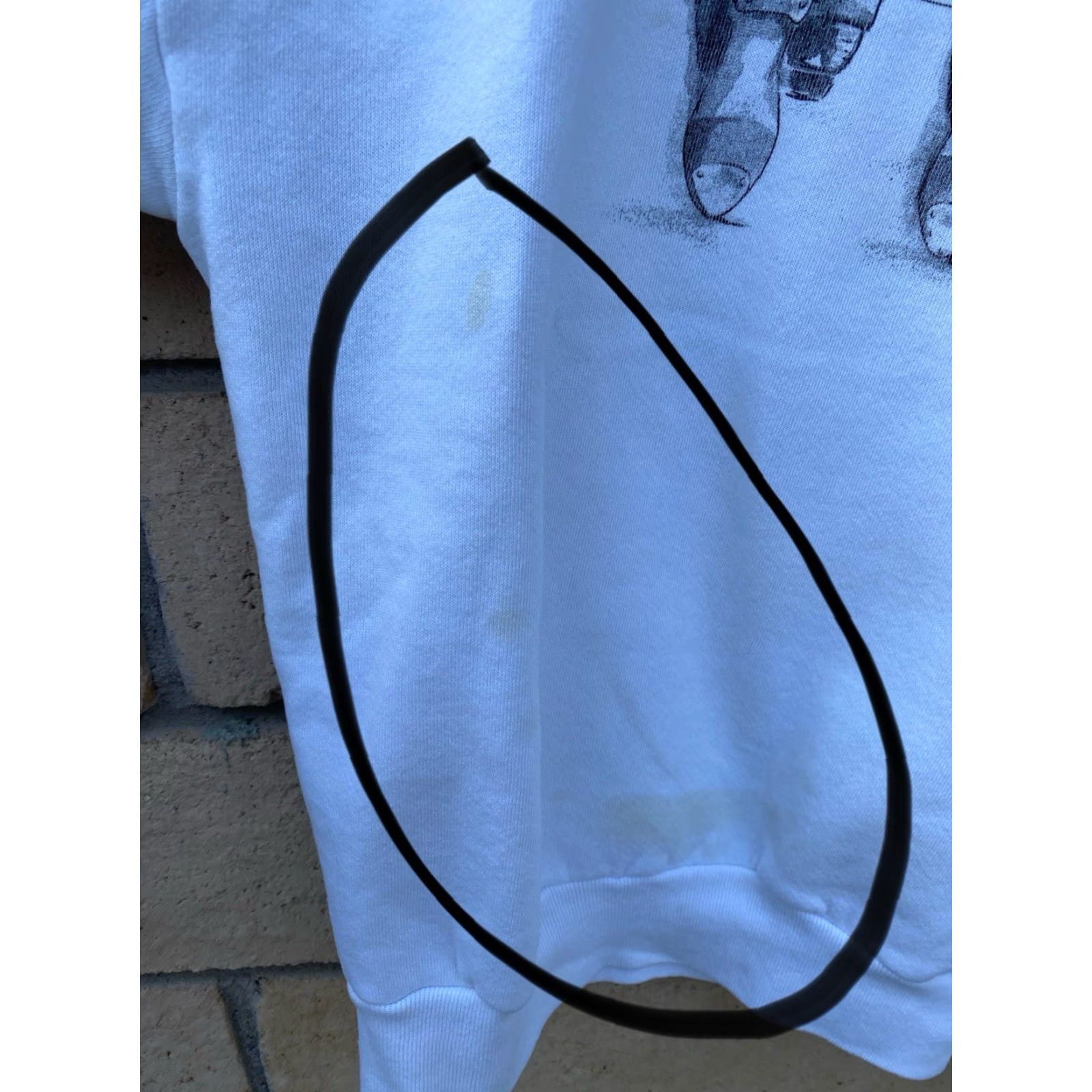 Jerzees Vtg Jerzees Sweatshirt Shirt 90s Mens XL White Graphic Print Deverett Claudias Closet Tap Dance Size US XL / EU 56 / 4 - 4 Thumbnail
