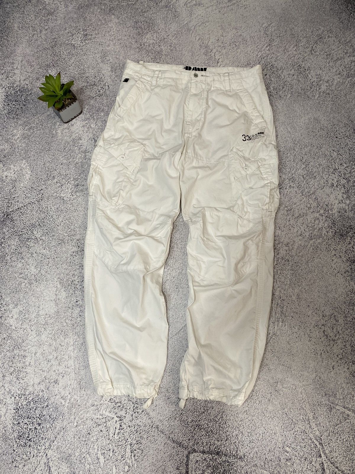 G-Star VINTAGE G-STAR RAW LOOSE CARGO PANTS JAPAN STYLE GORPCORE Size US 36 / EU 52 - 3 Thumbnail
