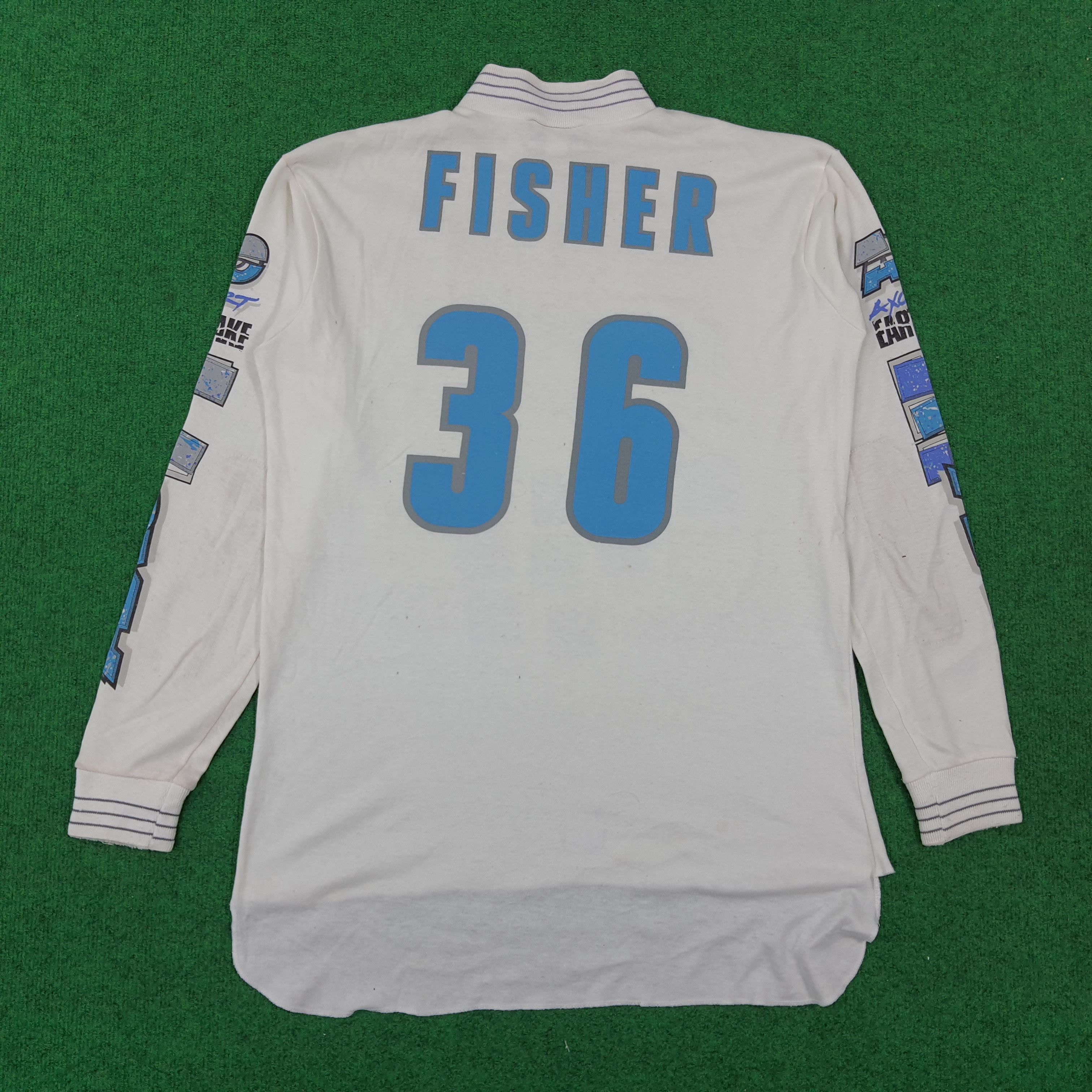 Vintage Vintage AXO Sports Fisher Long Sleeve Tshirt Size US L / EU 52-54 / 3 - 3 Thumbnail