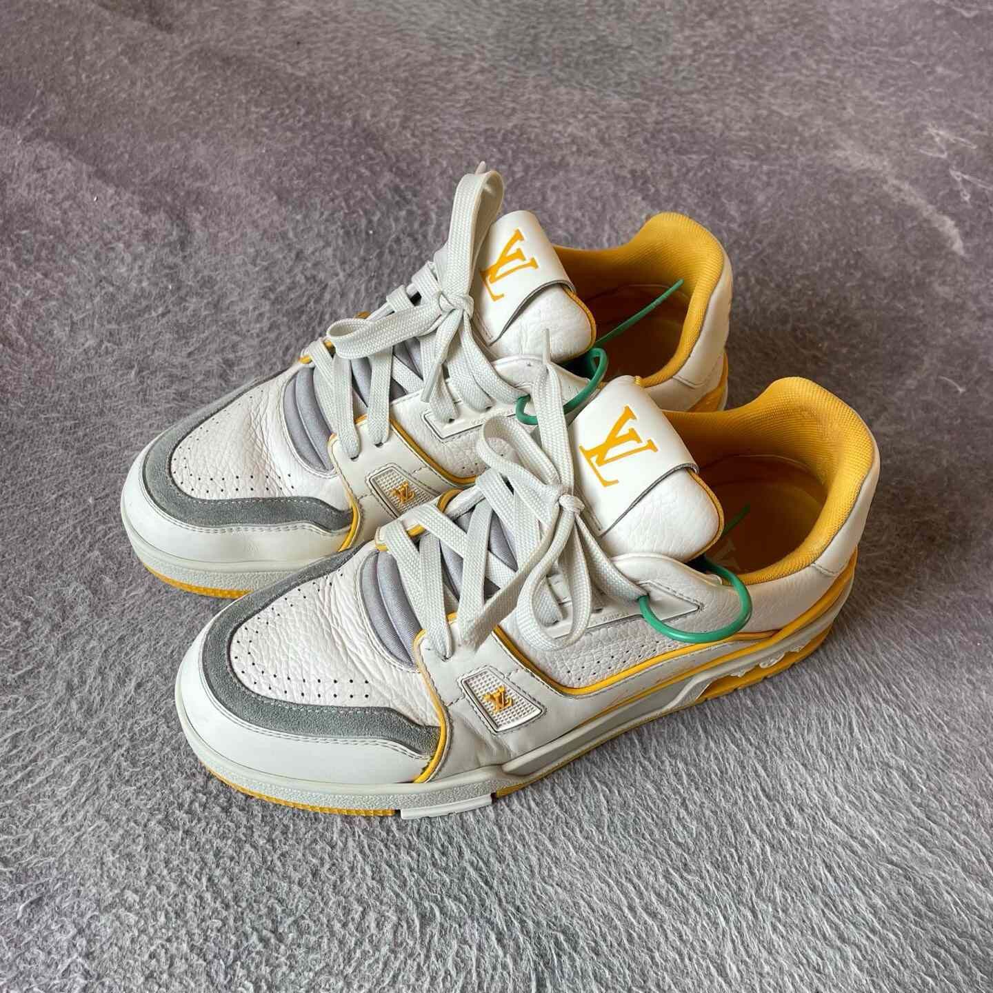 Louis Vuitton Louis Vuitton Training Yellow Lowtop Sneakers 38 Women Size US 7.5 / IT 37.5 - 1 Thumbnail