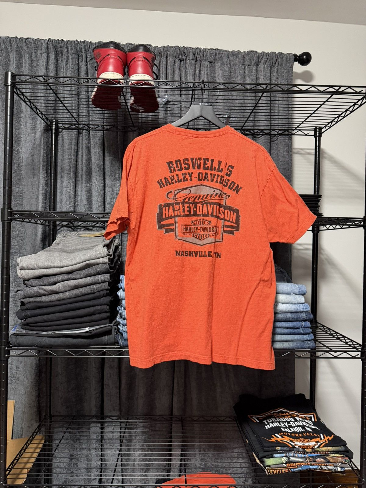 Harley Davidson Boswells Harley Davidson of Nashville Tennessee Men’s XL Size US XL / EU 56 / 4 - 1 Thumbnail