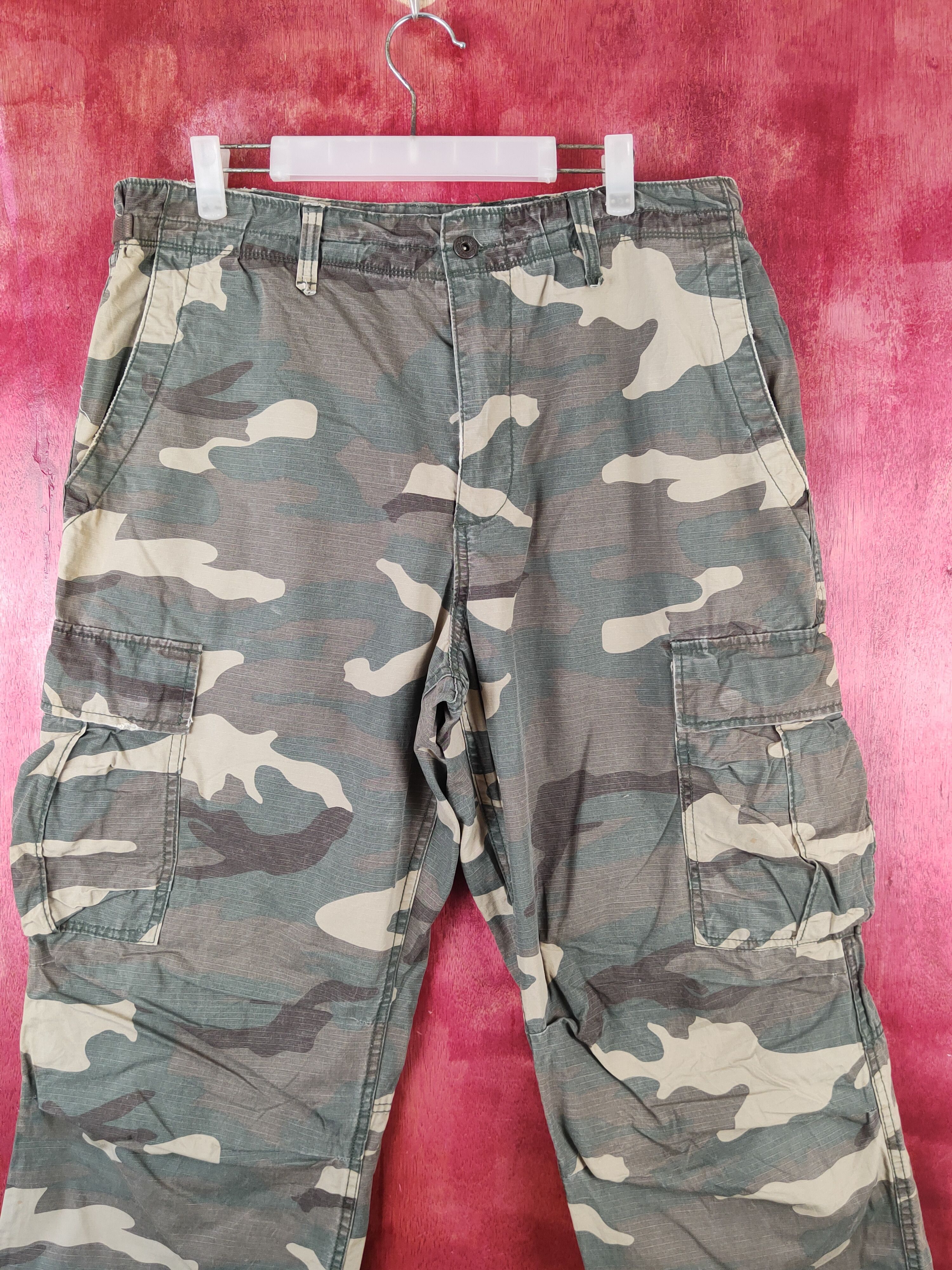 Avirex Avirex Camouflage Multipocket Tactical Cargo Pants #S1752 Size US 33 - 2 Thumbnail