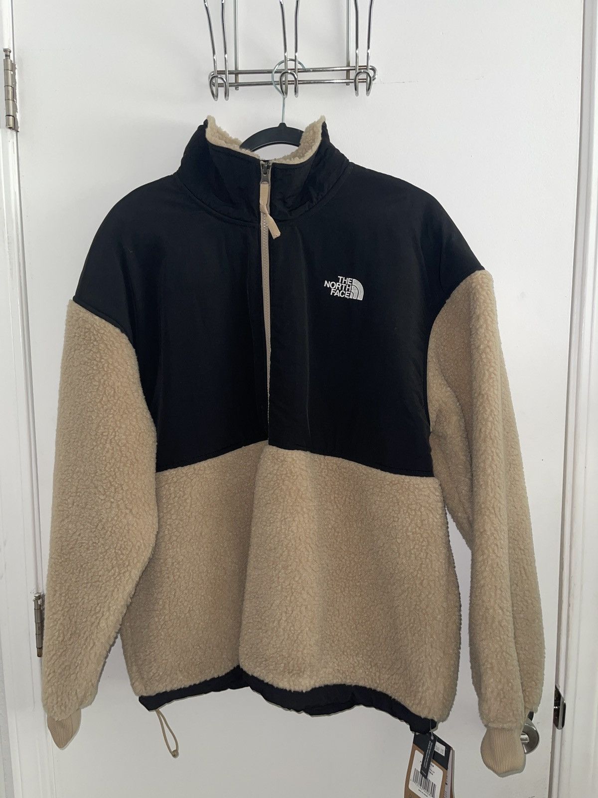 image of The North Face Fur Pullover in Beige Fur, Men's (Size Medium)