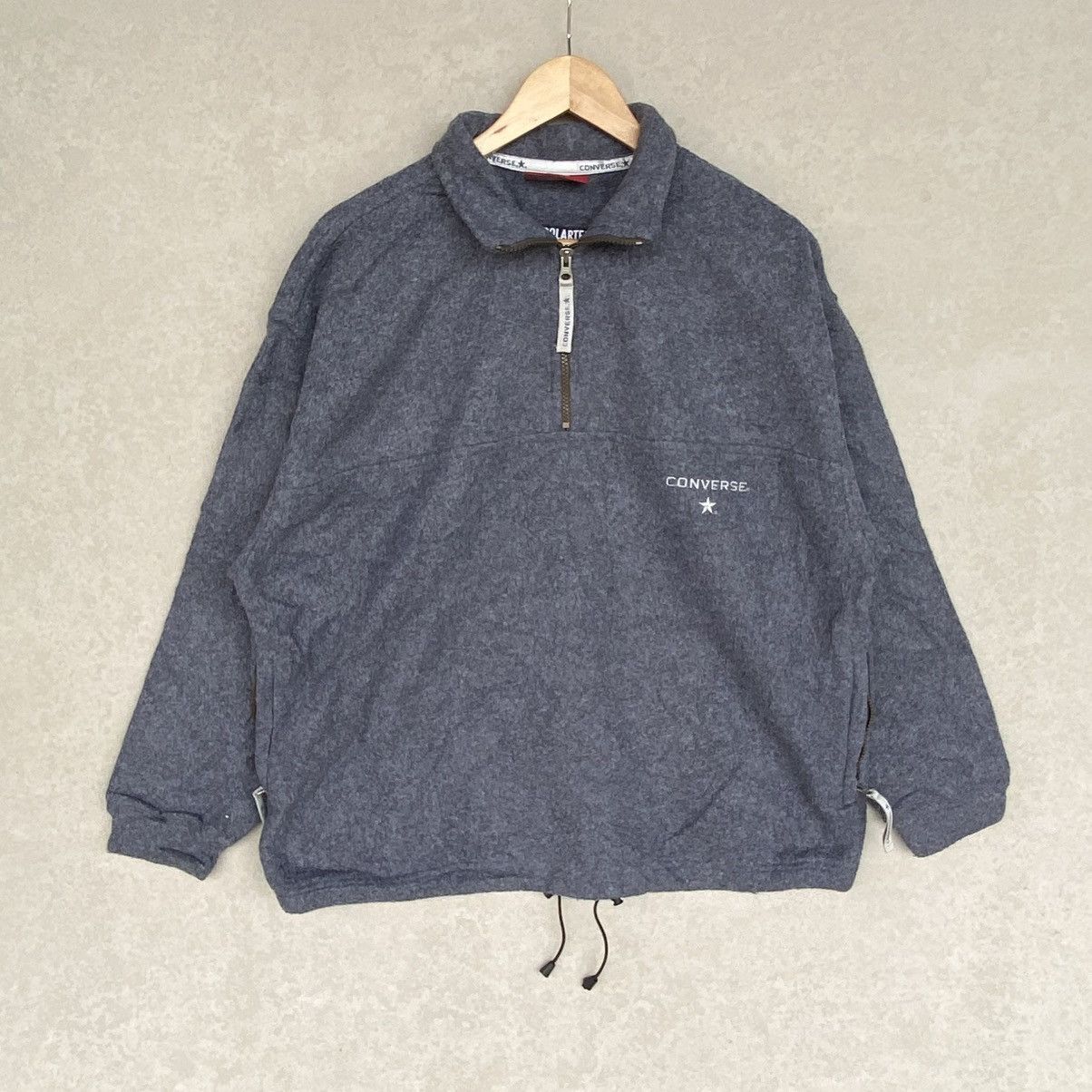 Other Vintage Converse All Star Quartz Zip Sweatshirt Gray Size L Size US L / EU 52-54 / 3 - 1 Thumbnail