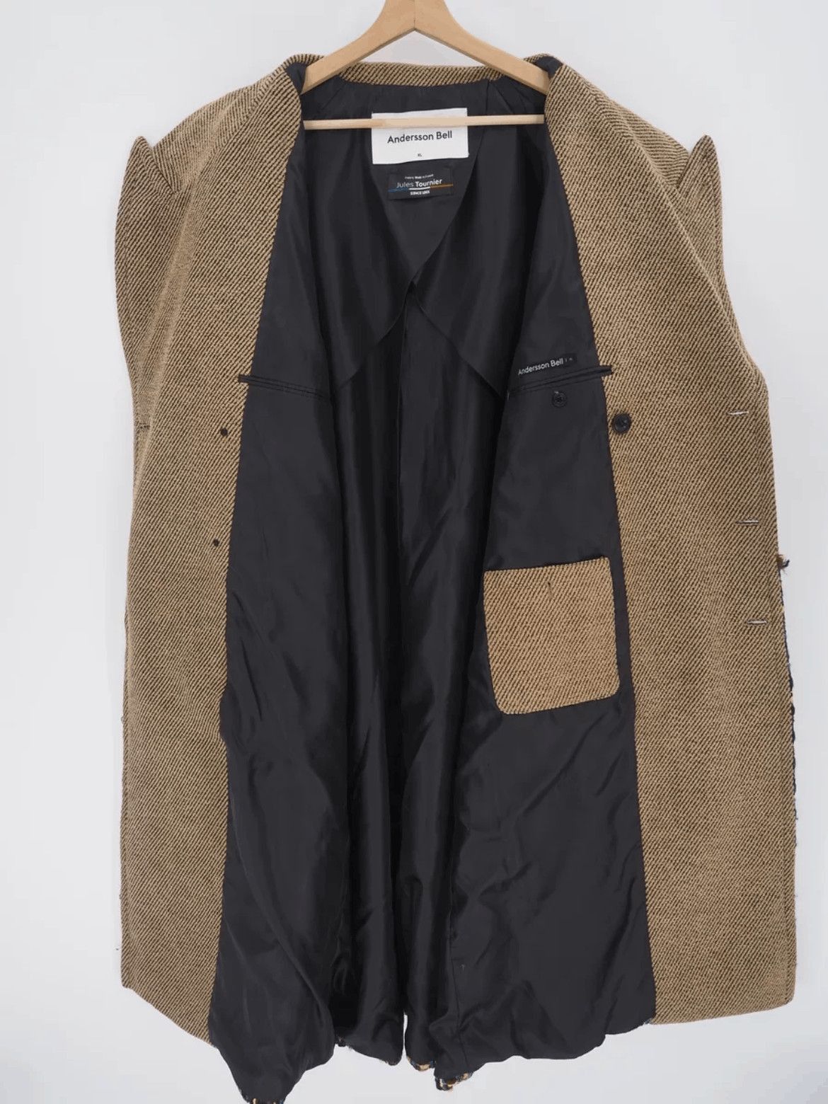 Andersson Bell Andersson Bell 22AW Saindes Panel Double Breasted Wool Coat Size US XL / EU 56 / 4 - 2 Thumbnail