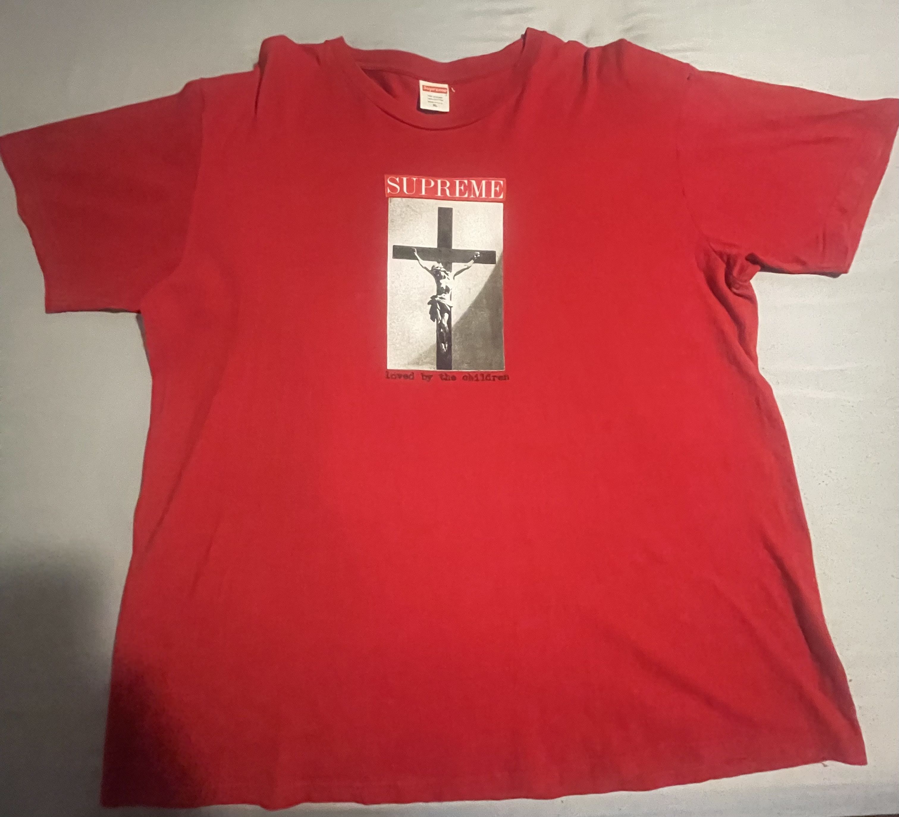 Supreme Supreme Cross “Loved by the Children” T-Shirt Size US XL / EU 56 / 4 - 2 Thumbnail