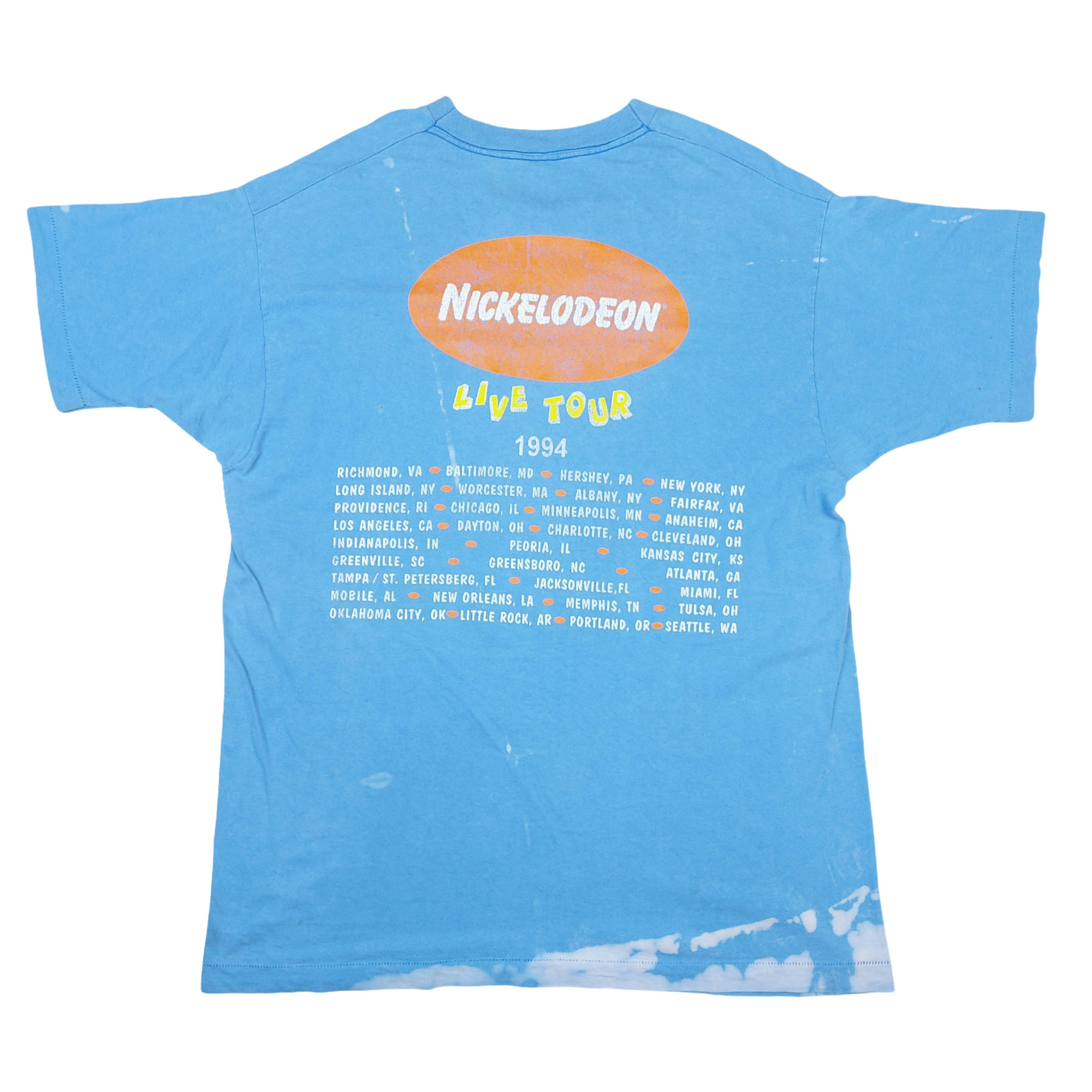 Nickelodeon Vintage 90s 1994 Nickelodeon Live Tour Single-Stitch TEE Size US XL / EU 56 / 4 - 3 Thumbnail