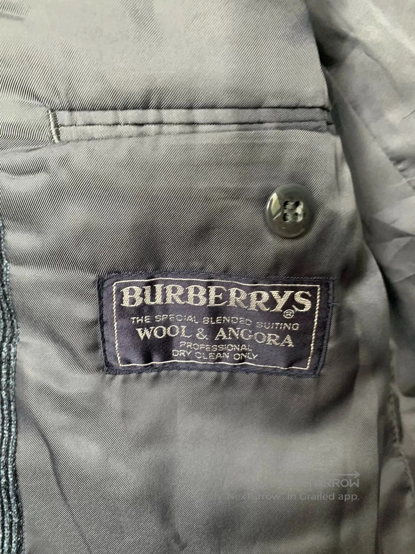 Burberry Burberry Gray Double-Breasted Wool Blazer. Size US M / EU 48-50 / 2 - 4 Thumbnail