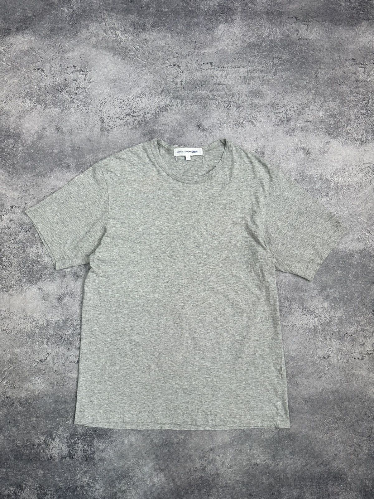 Comme des Garcons SHIRT Comme Des Garçons Shirt Grey T-Shirt Basic Japan Junya Tee Size US L / EU 52-54 / 3 - 4 Thumbnail