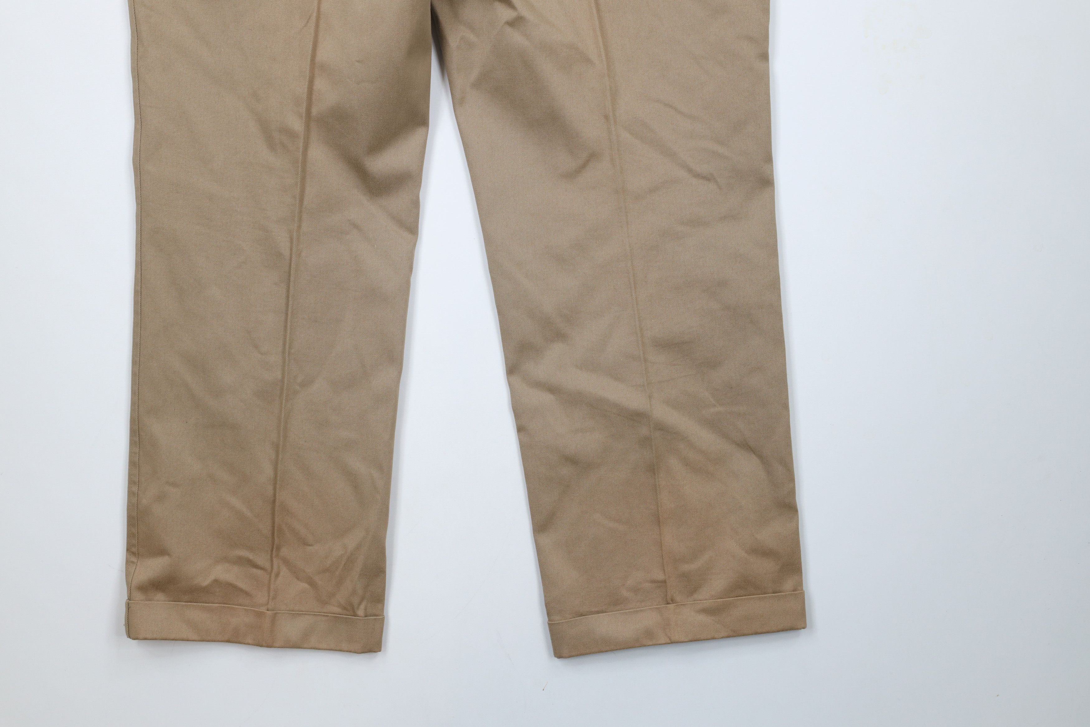 Lands' End × Vintage Vintage 90s Lands End Pleated Wide Leg Chino Pants USA Size US 36 / EU 52 - 10 Thumbnail