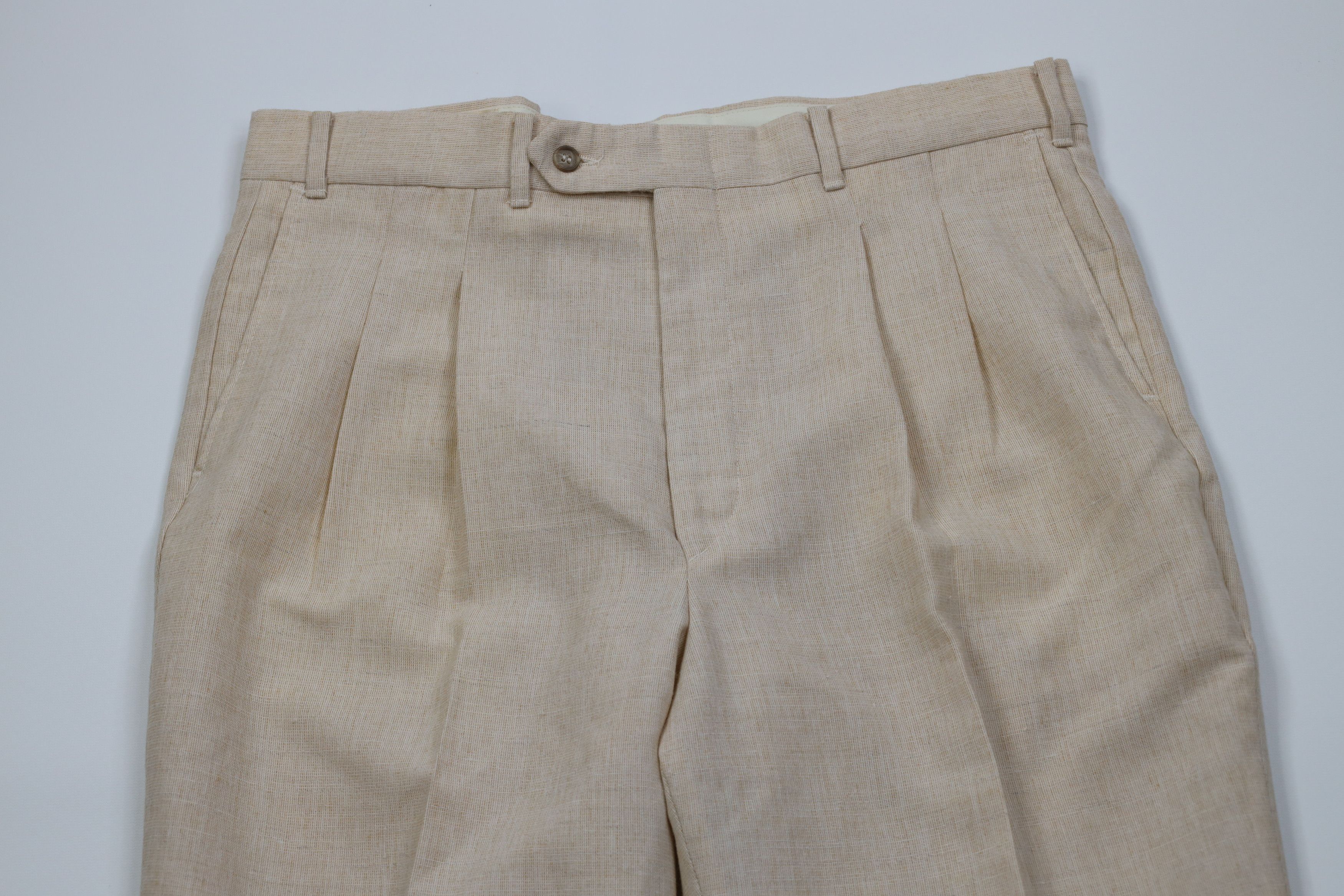 Vintage Vintage 70s Streetwear Knit Flared Wide Leg Chino Pants USA Size US 34 / EU 50 - 2 Thumbnail