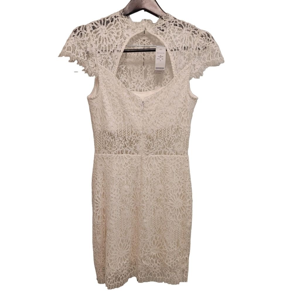 Bebe NWT BEBE JESSIE WHITE LACE MOCK NECK DRESS $139 SIZE 6 Size M / US 6-8 / IT 42-44 - 7 Thumbnail