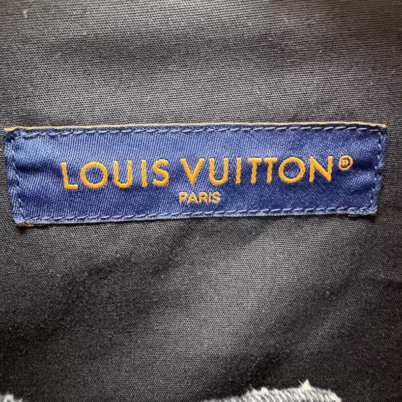 Louis Vuitton Louis Vuitton Embroidered full logo short-sleeved denim sh Size US M / EU 48-50 / 2 - 5 Thumbnail